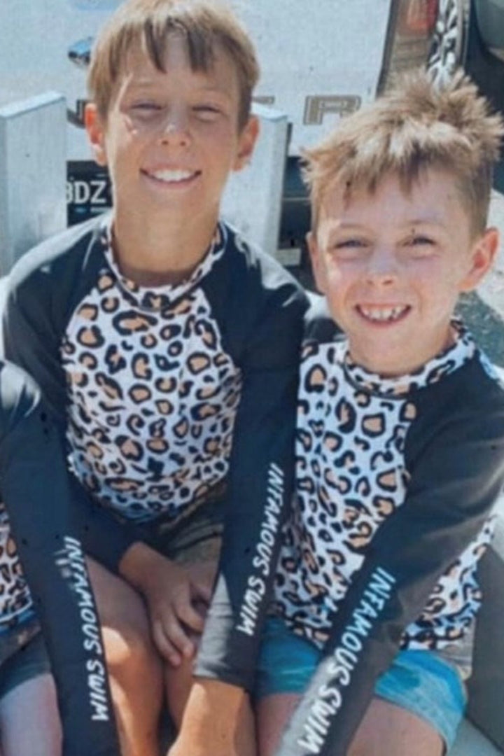 Mini Billy Rashie Top - Safari Leopard