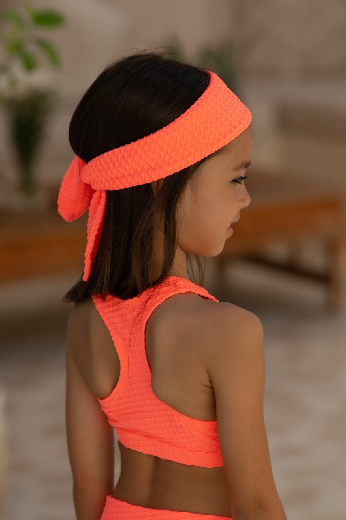 Mini Carmen Accessory - Fluro Waffle Watermelon