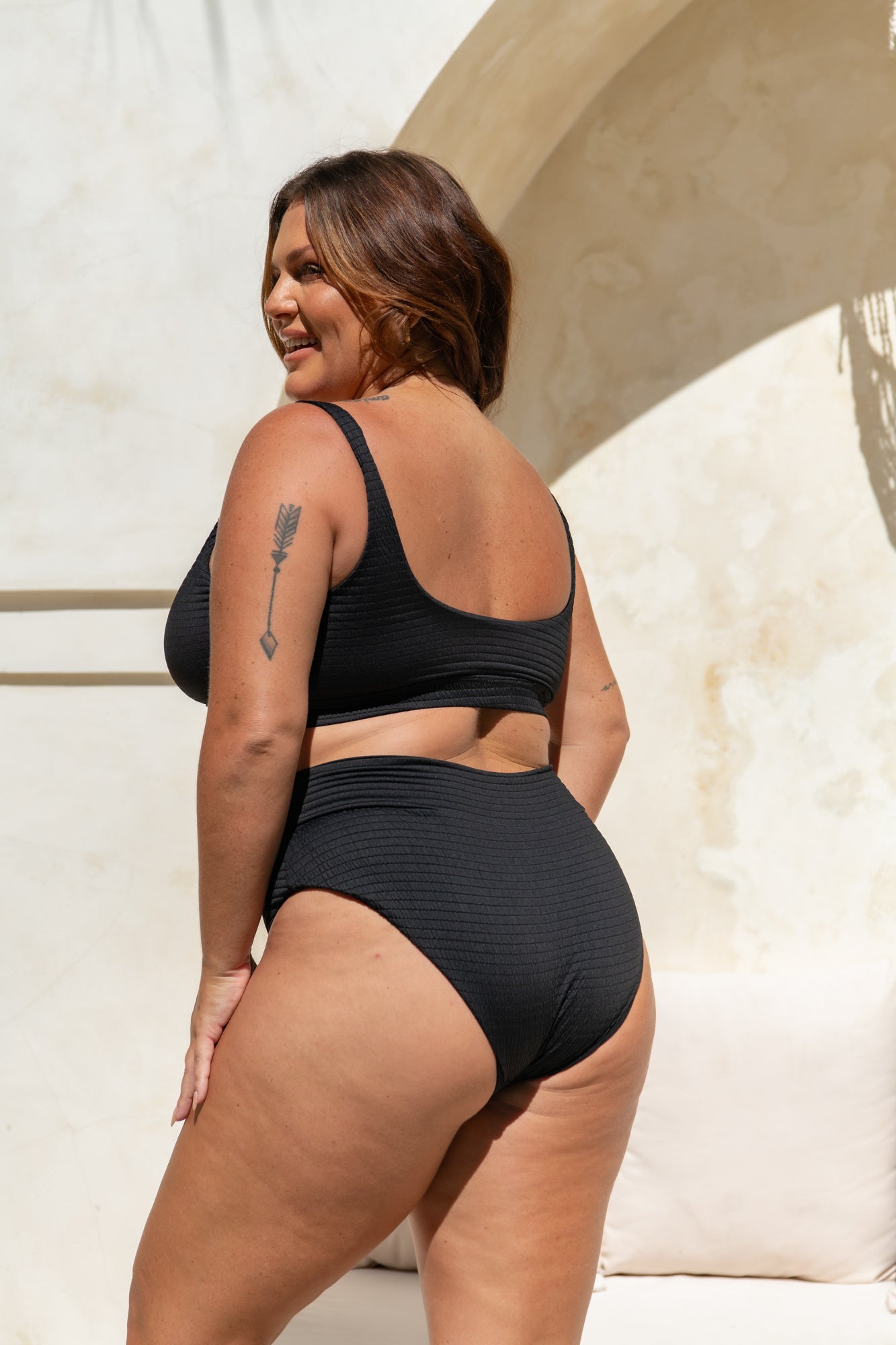 Ginger Bikini Bottom - Black Runch