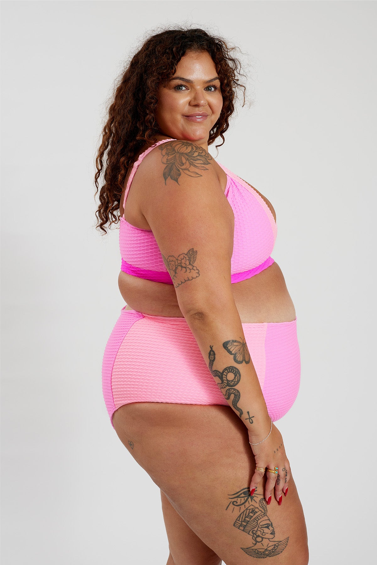 Penelope Bikini Bottom Curve - Paradise Pink