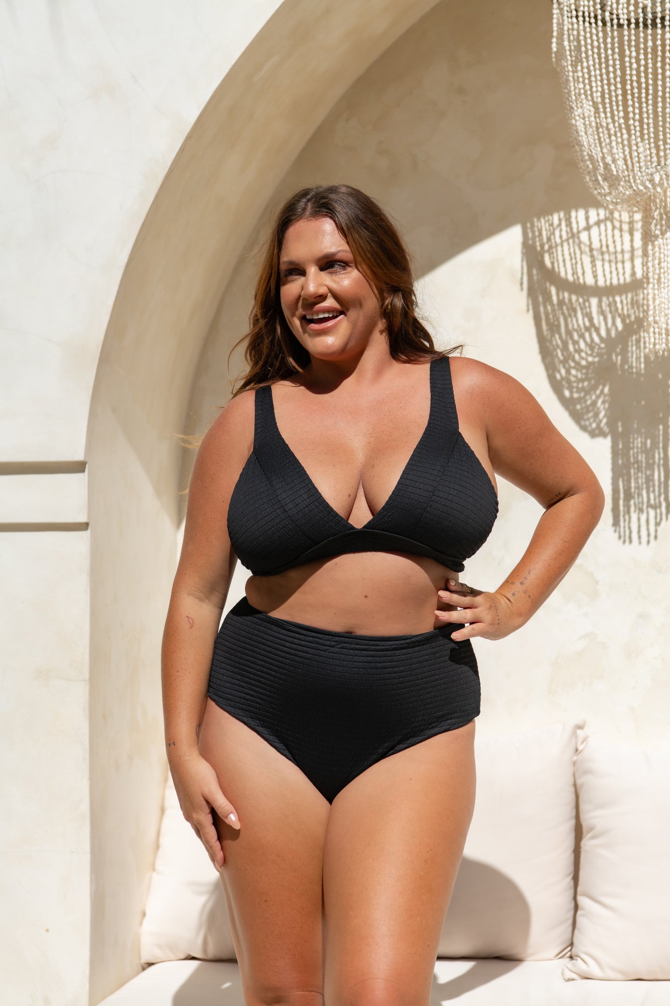 Sadie Bikini Bottom - Black Runch