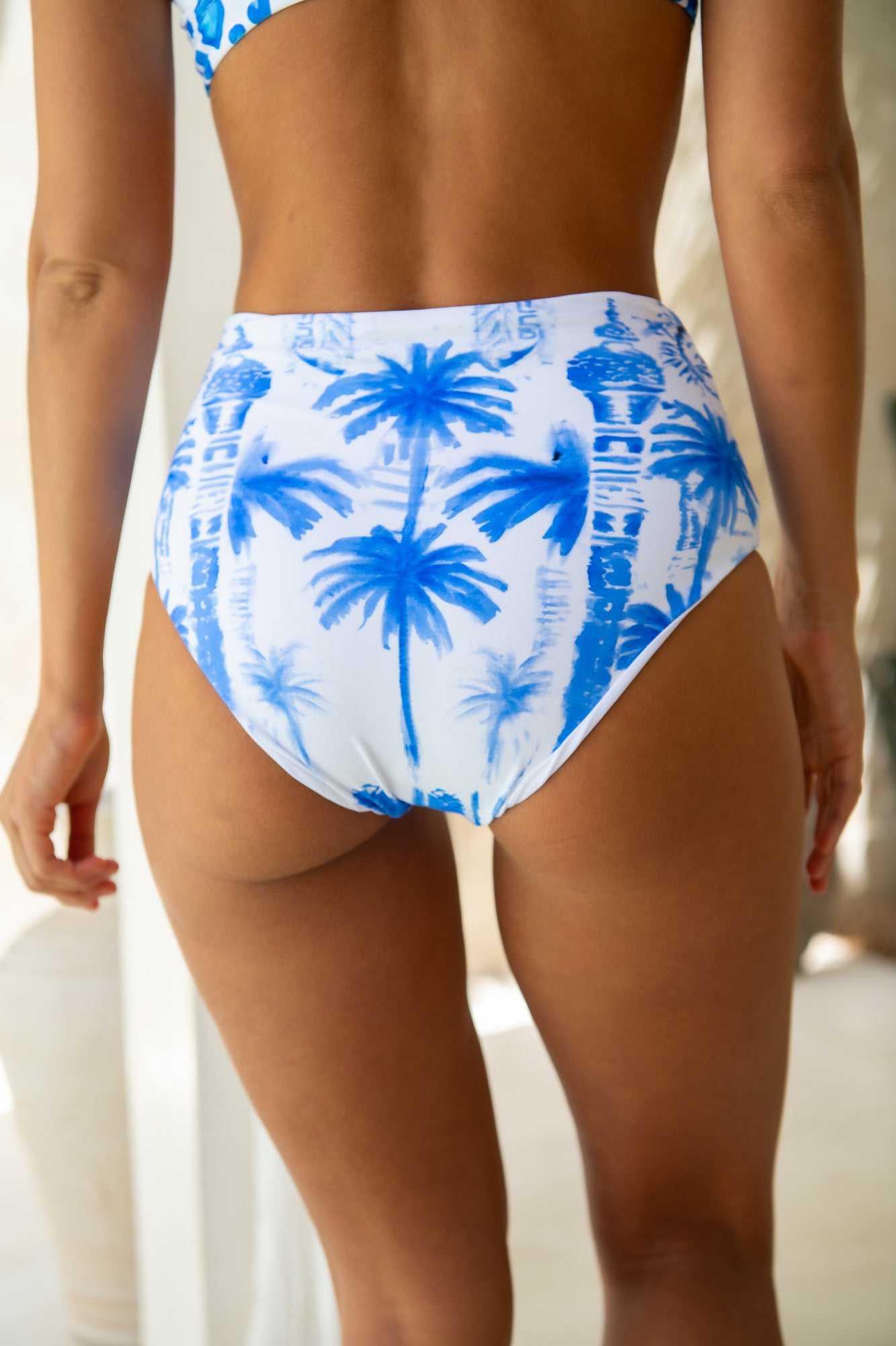 Sadie Bikini Bottom - Blue Jungle