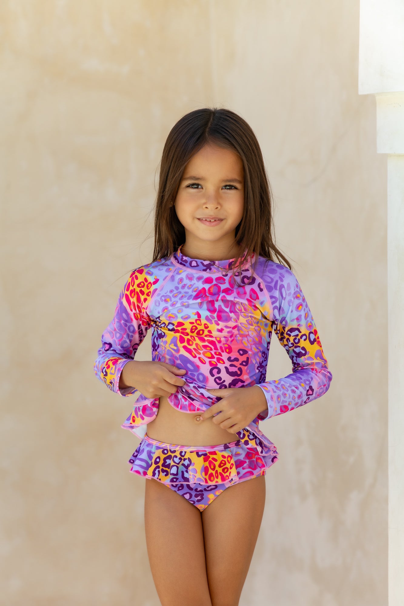 Girls clearance rashie swimsuit