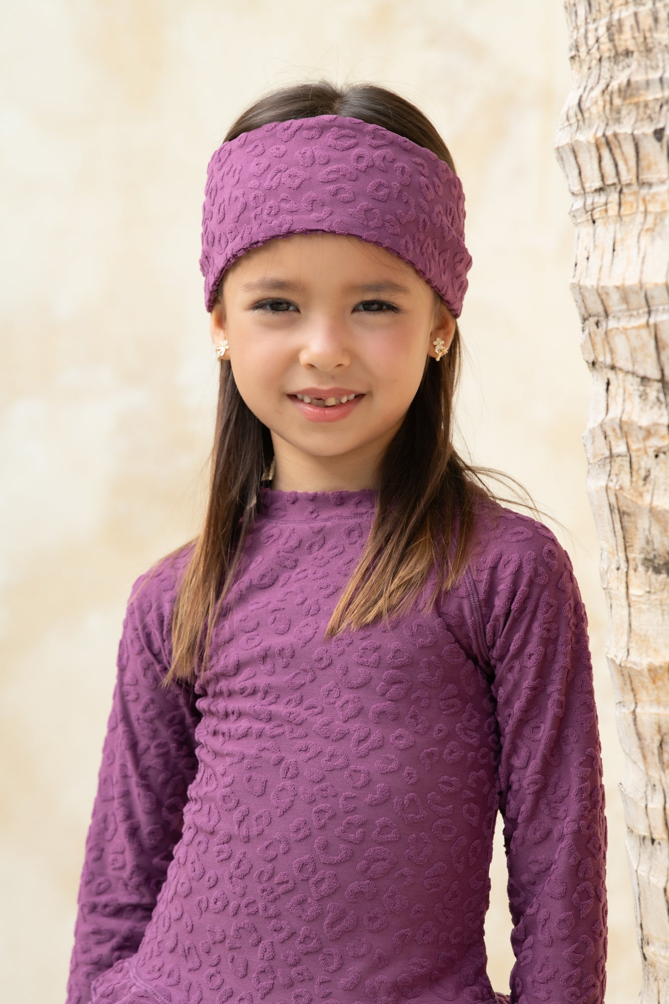 Mini Carmen Accessory - Textured Leopard Grape