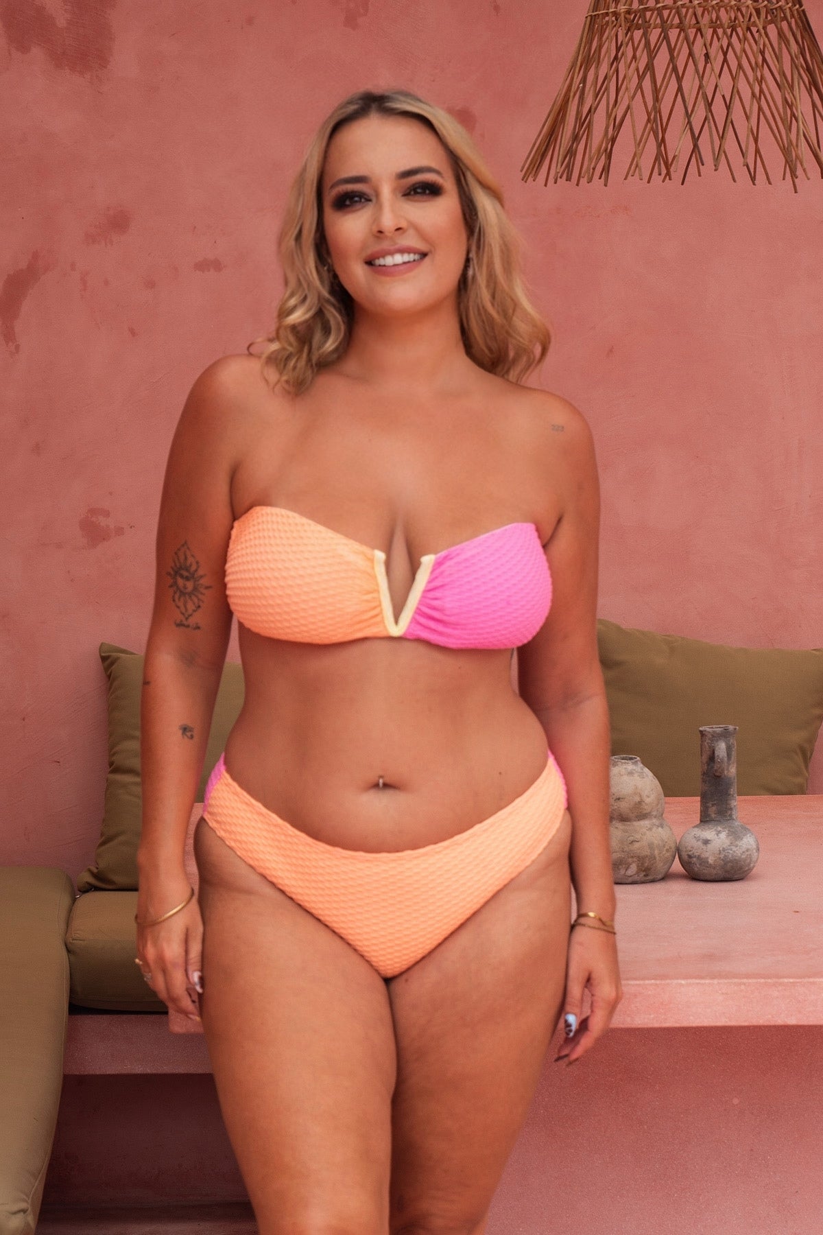 Luna Bikini Bottom - Orange Sherbet