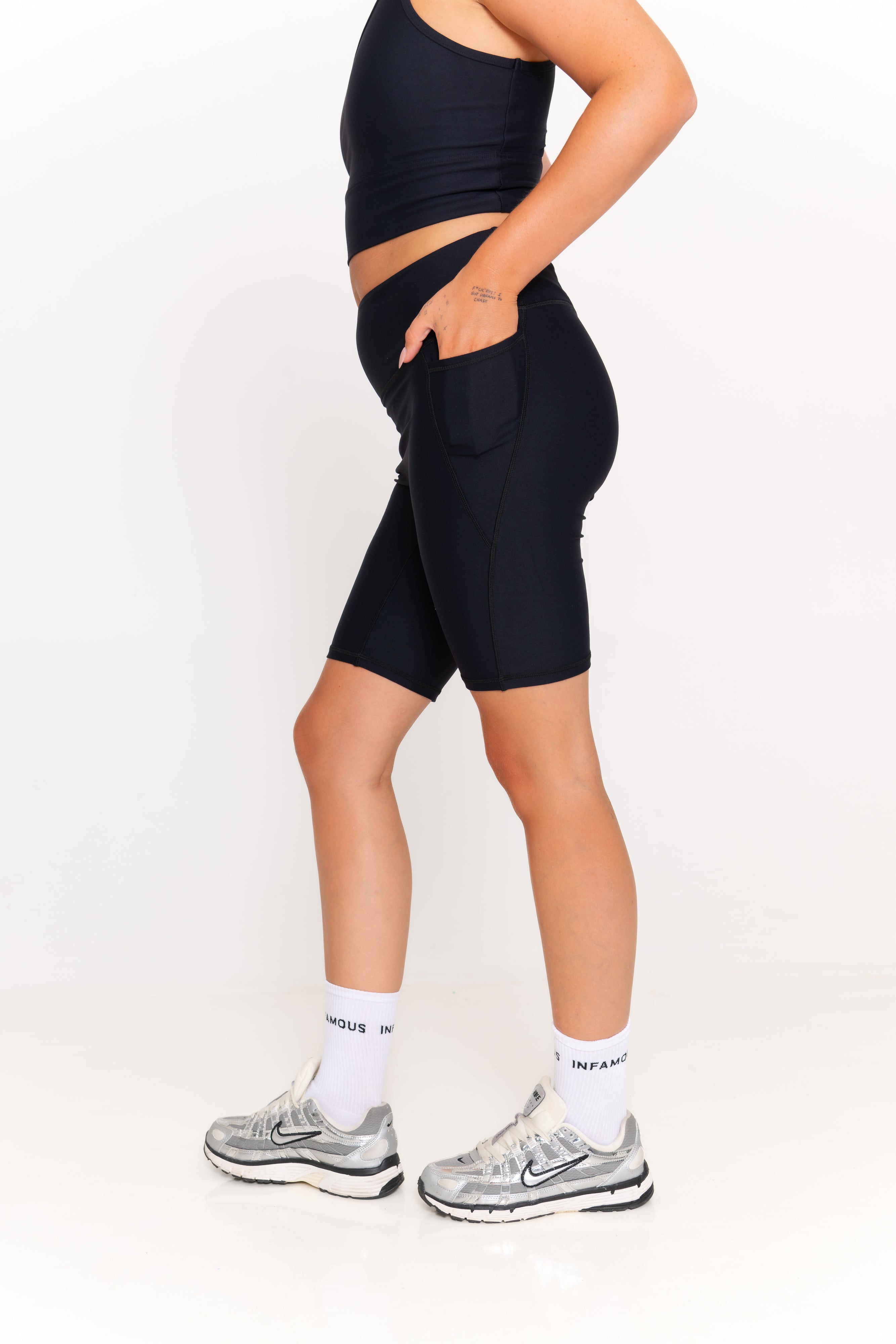 Simone Bike Shorts - Black