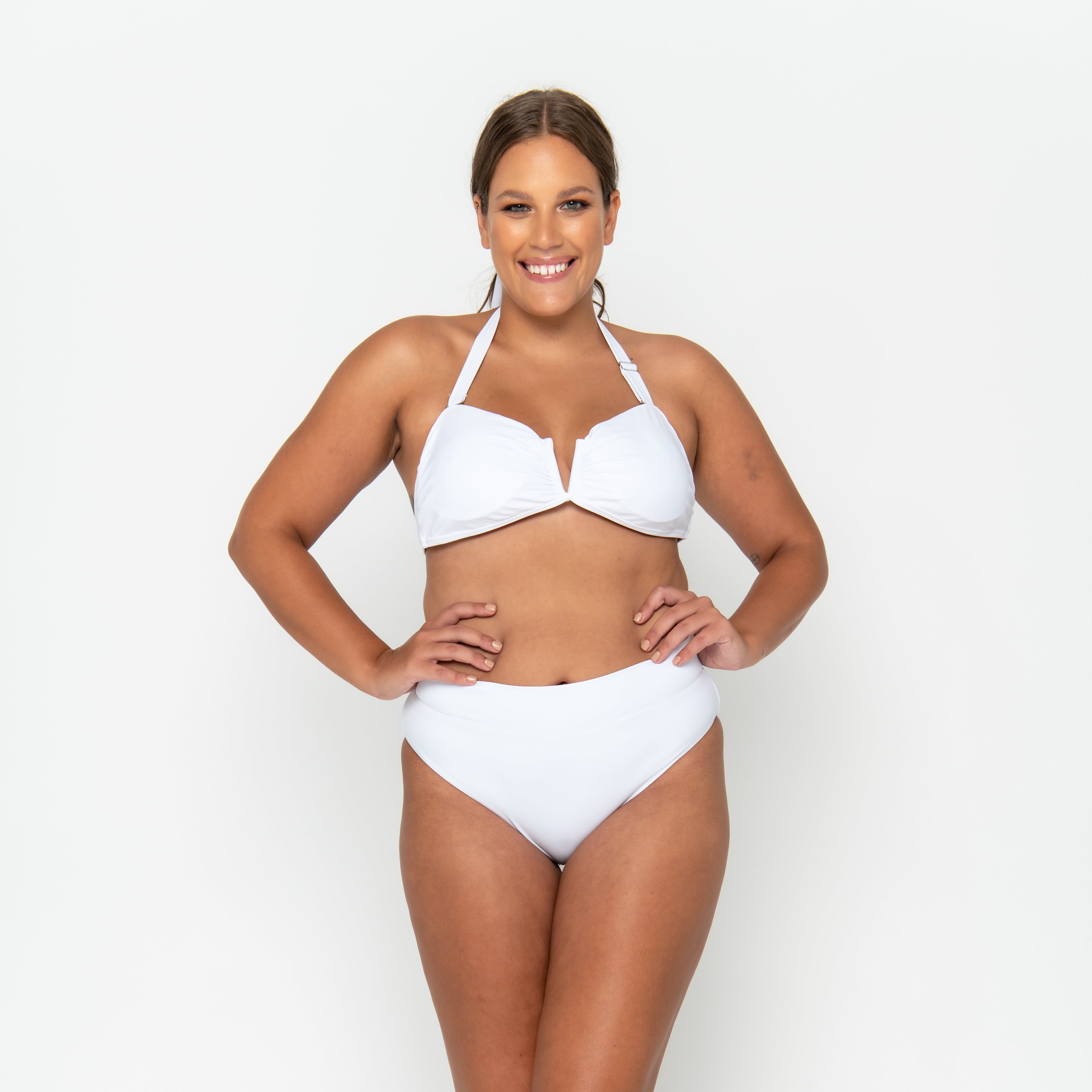 Scarlett Bandeau Top - Fresh White
