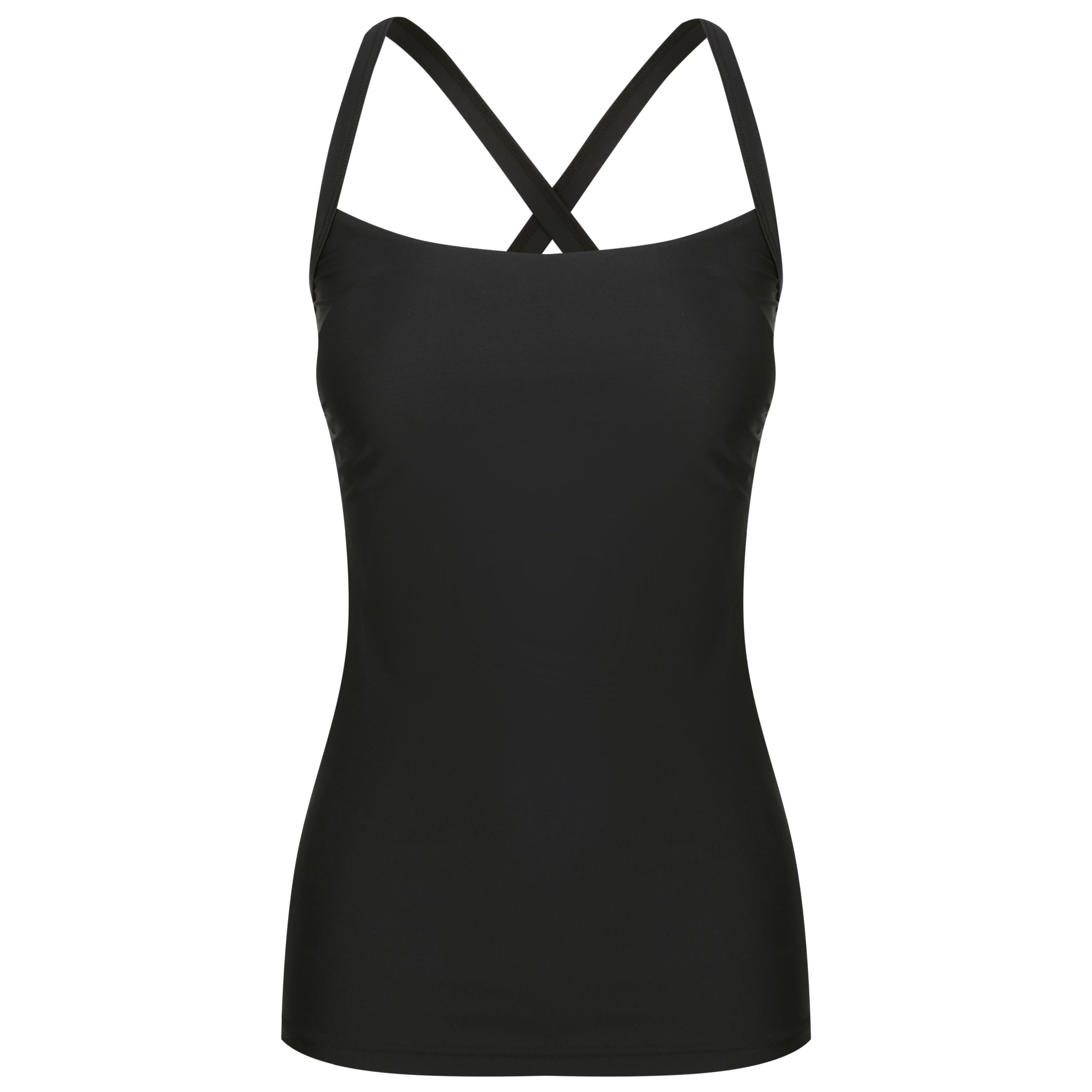 Giselle Tankini Top - Black on Black