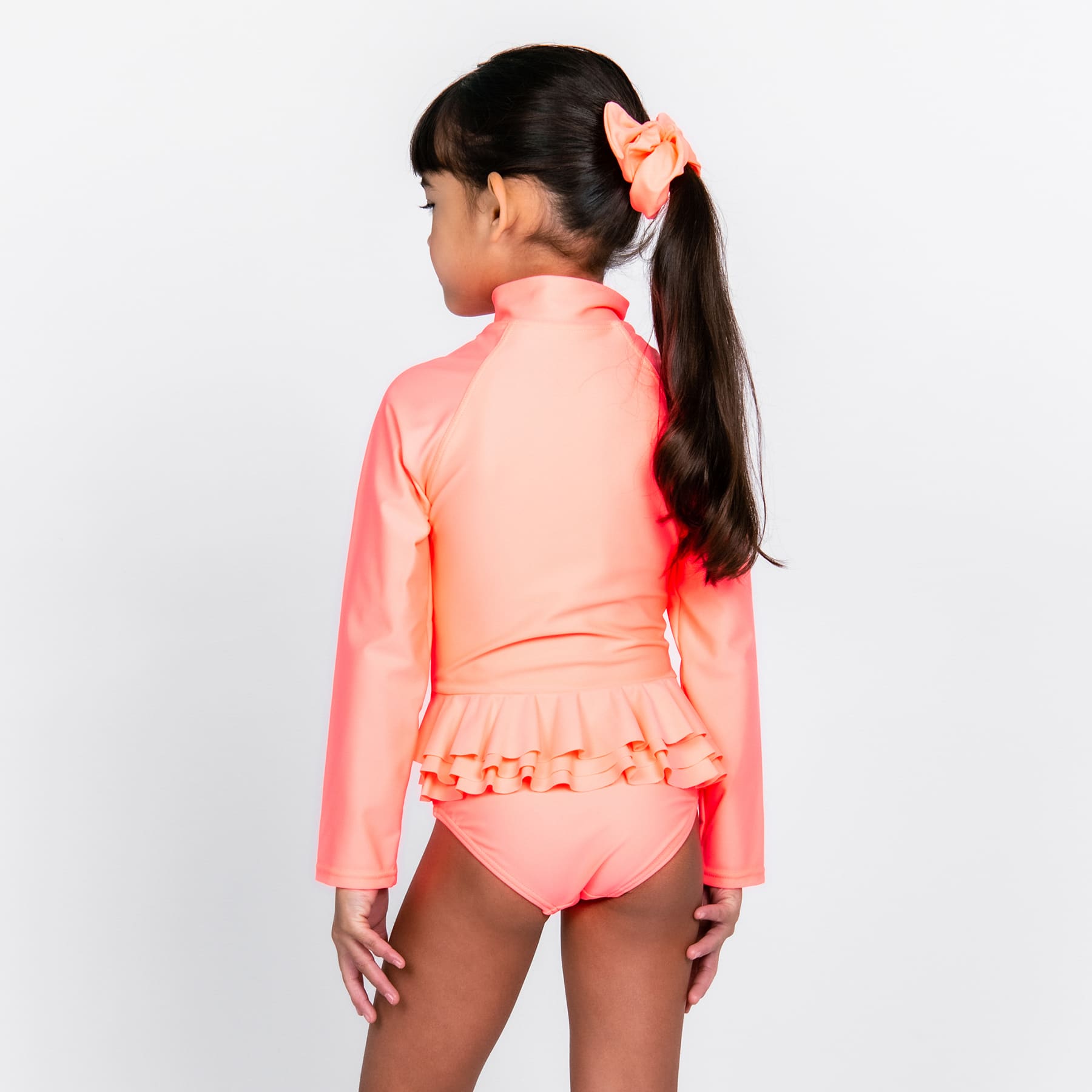 Mini Annie Rashie Set 02 - Fluorescent Coral