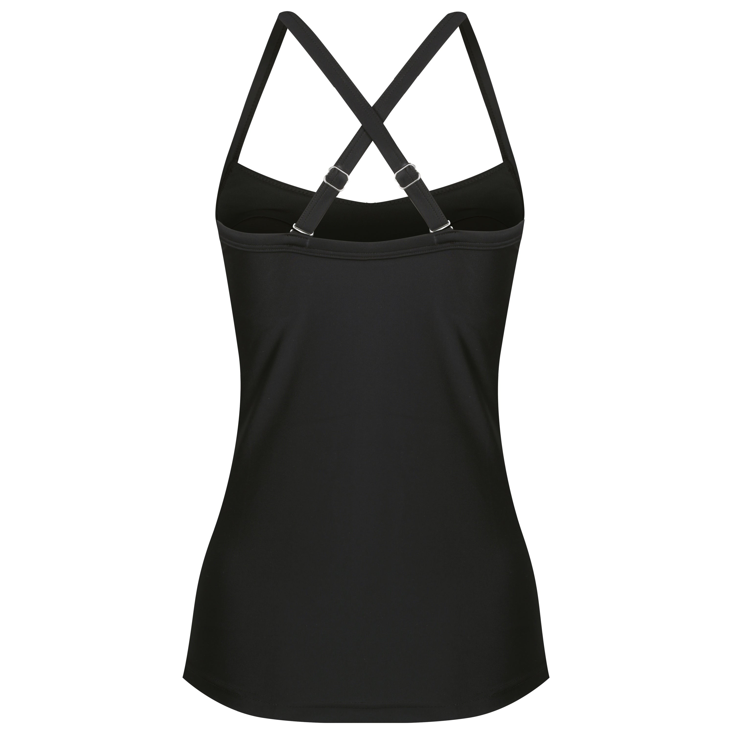 Giselle Tankini Top - Black on Black