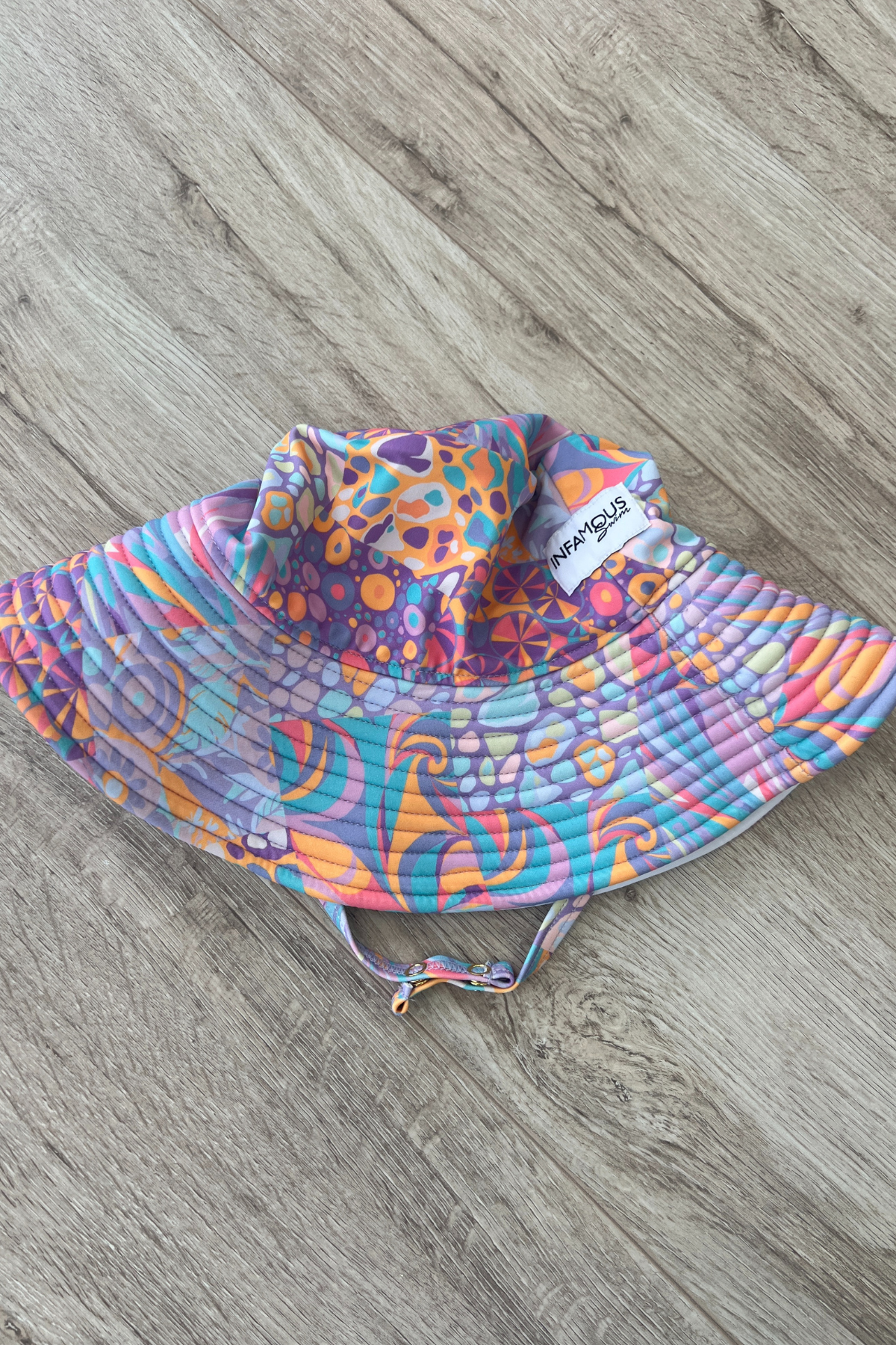 Daisy Swim Hat - Lavender Puzzle