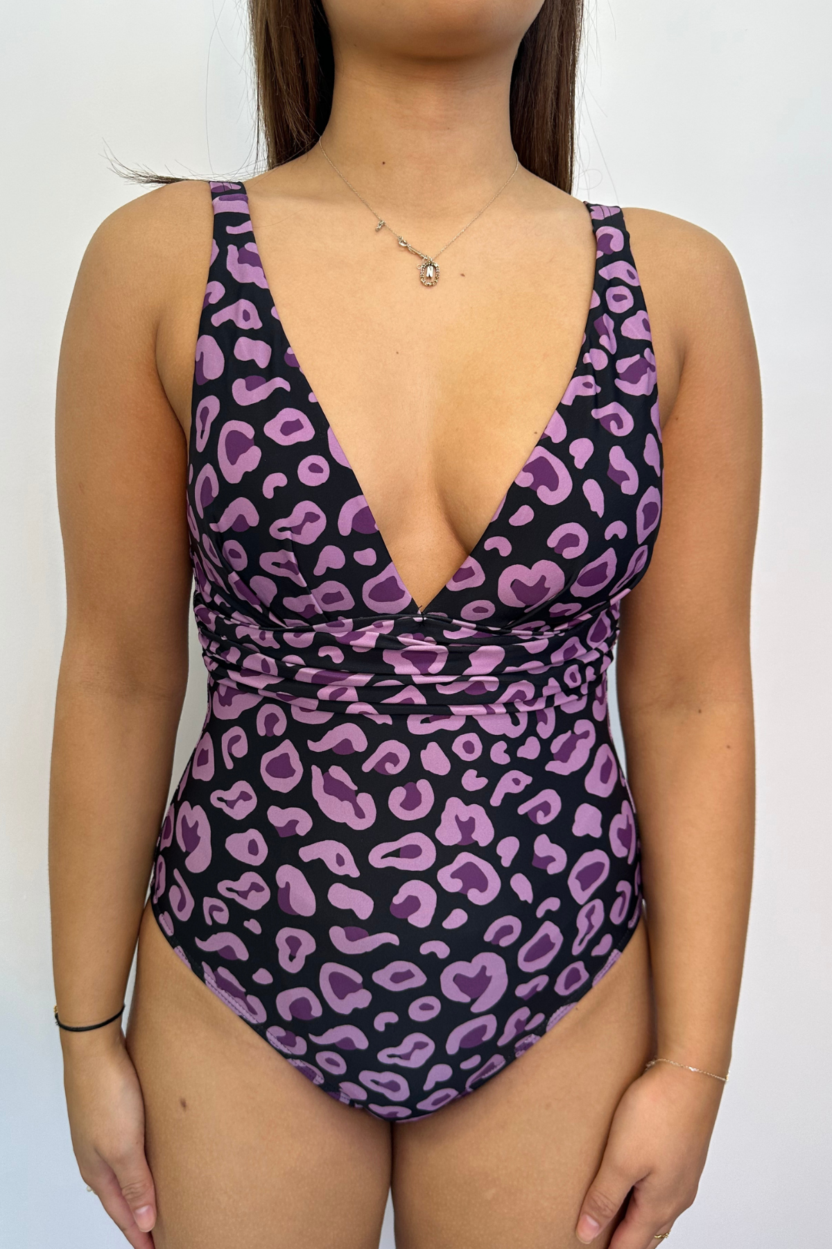 Gwen One Piece Final Sale - Plum Leopard