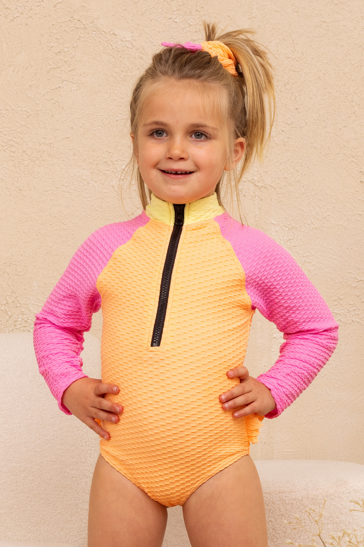 Mini Blake Surfsuit - Orange Sherbet