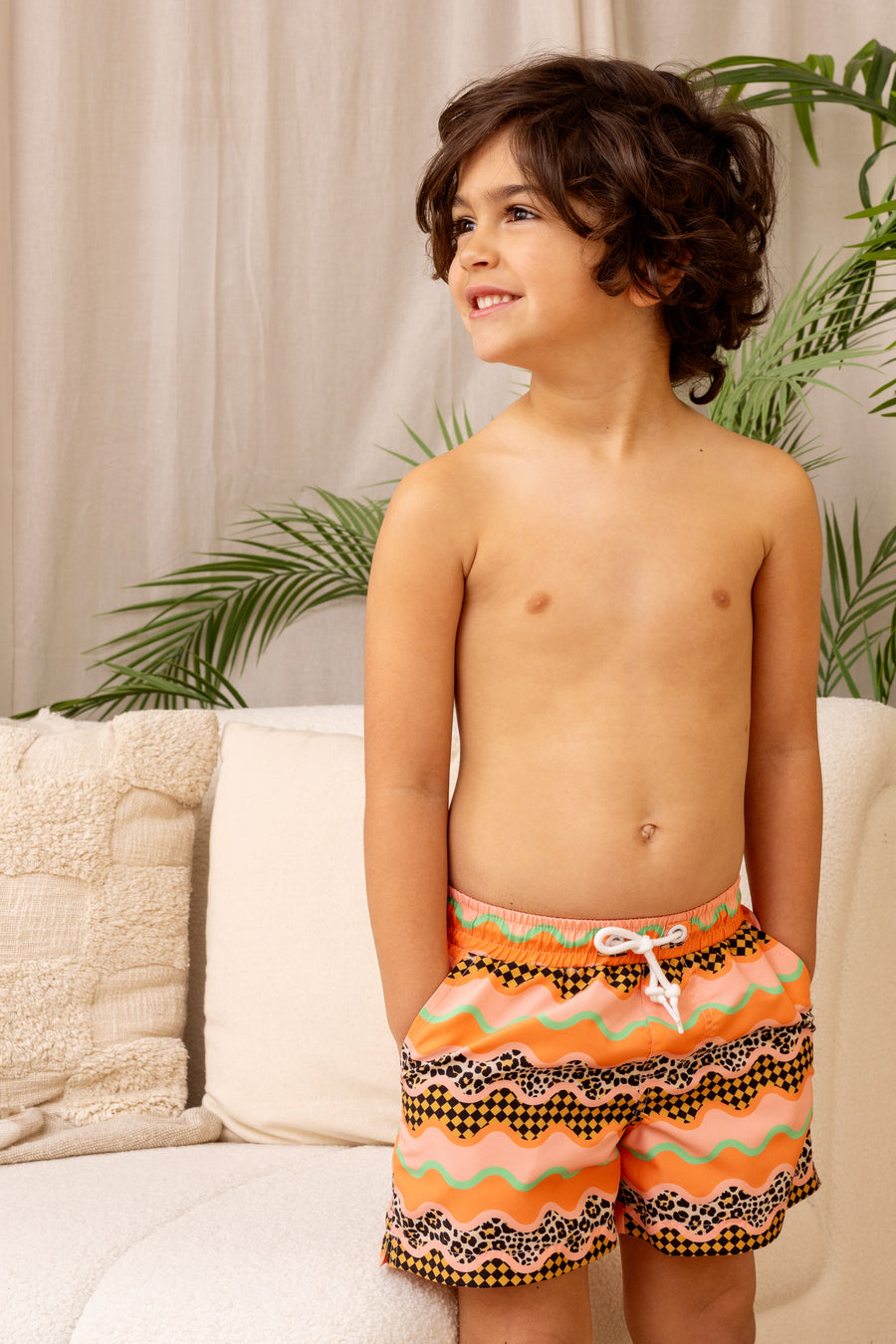 Mini Hank Board Shorts - Bubblegum Ripple