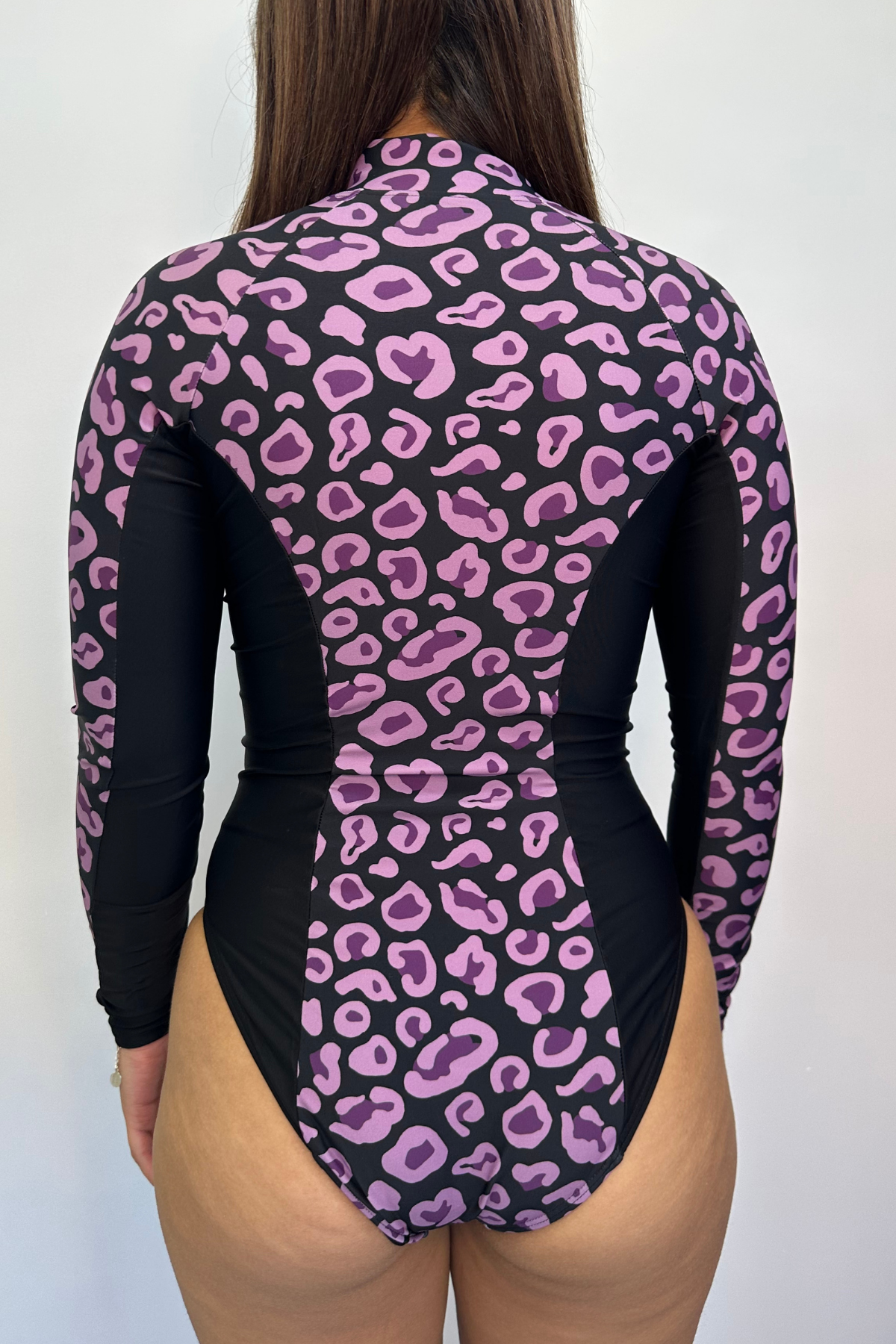 Blake Surfsuit Final Sale - Plum Leopard