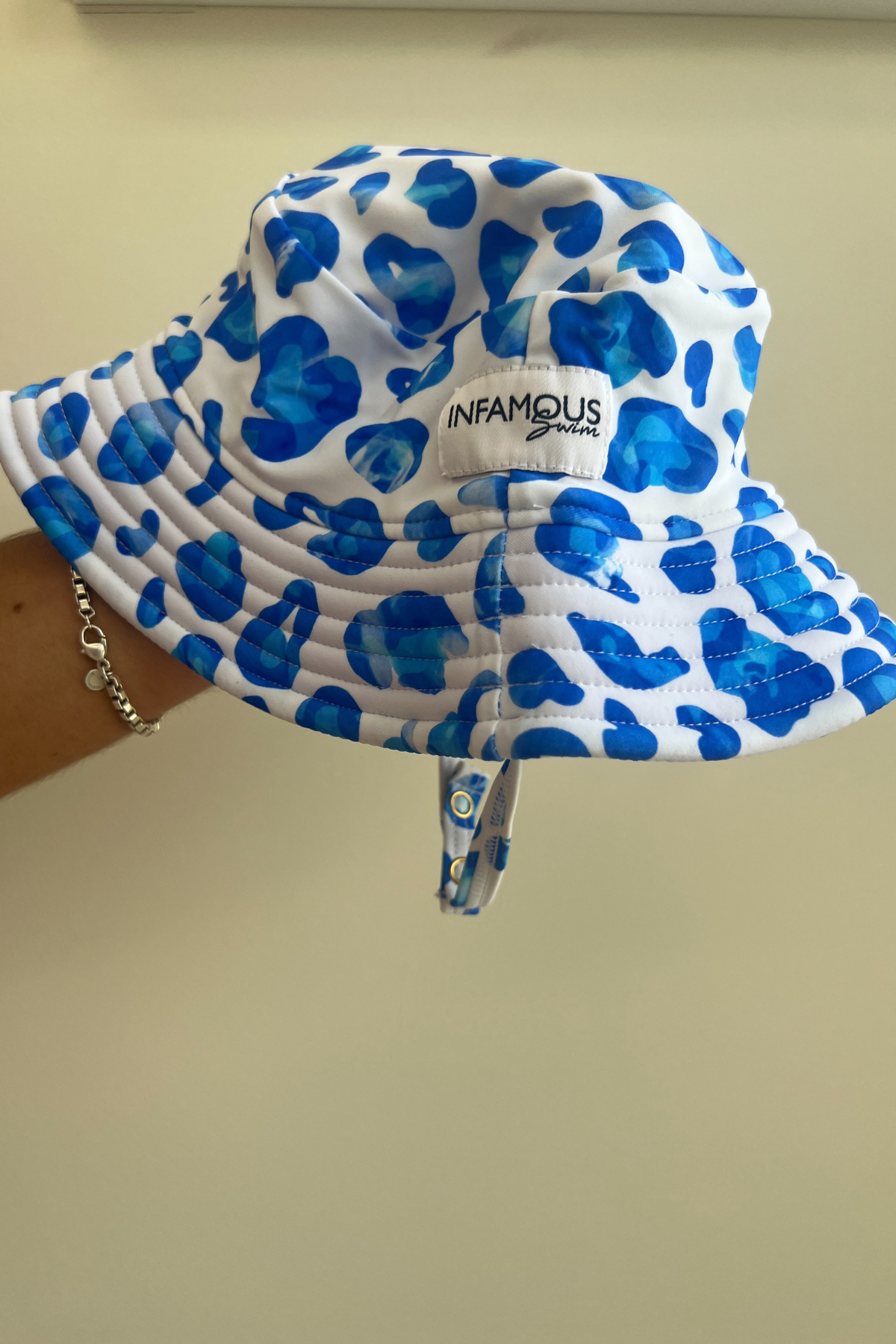 Daisy Swim Hat - Blue Jungle