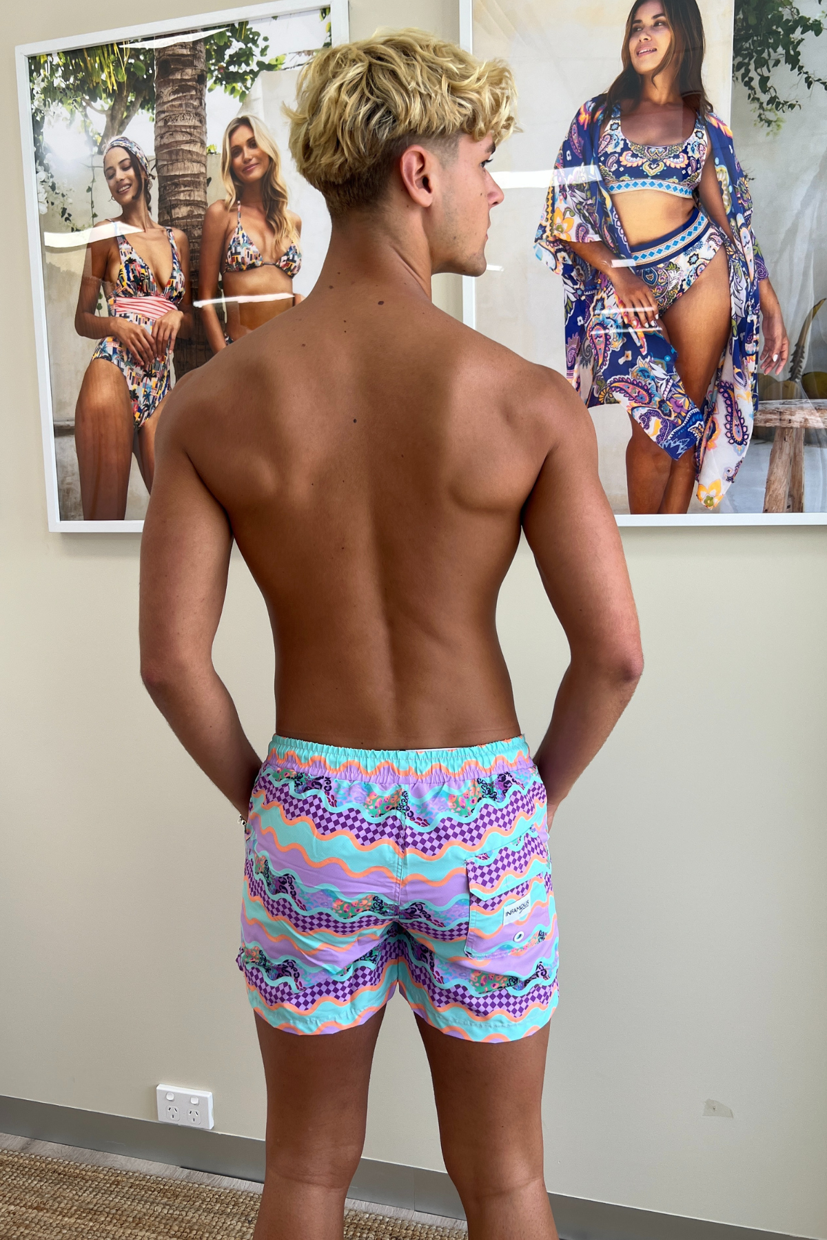 Hank Board Shorts - Vivid Ripple