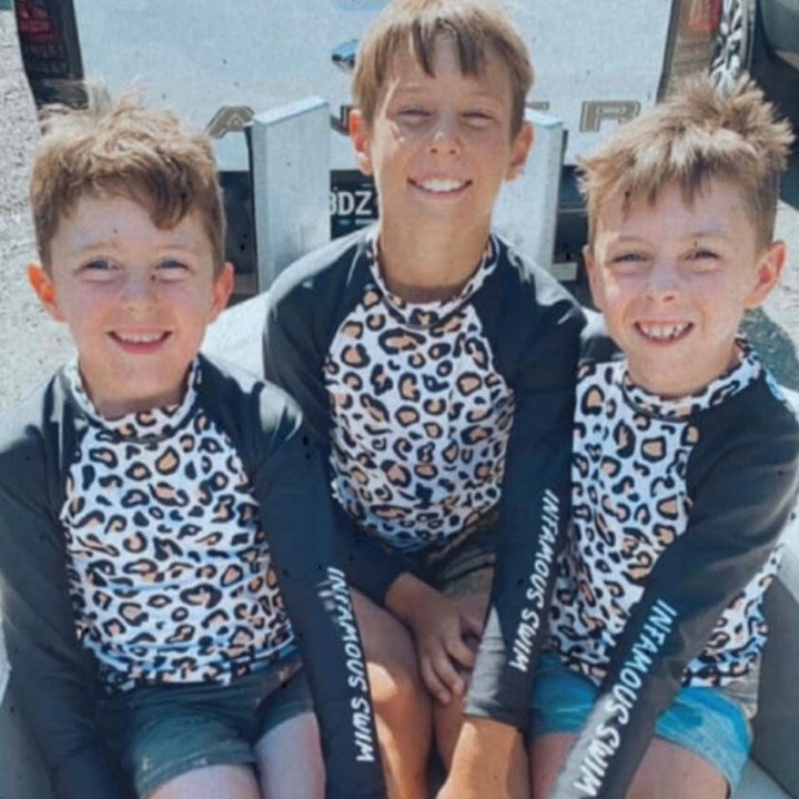 Mini Billy Rashie Top - Safari Leopard