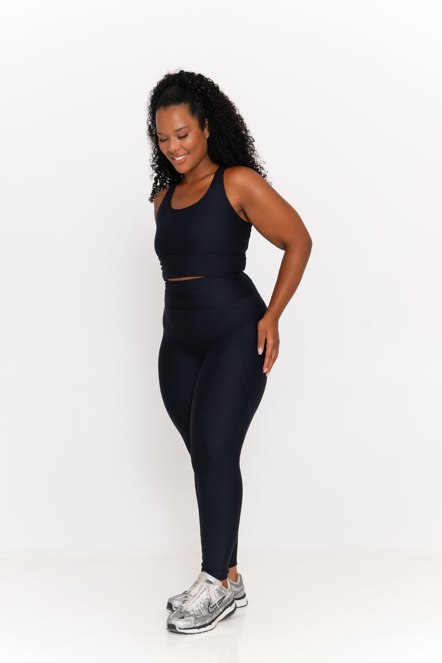 Abby Active Crop - Black