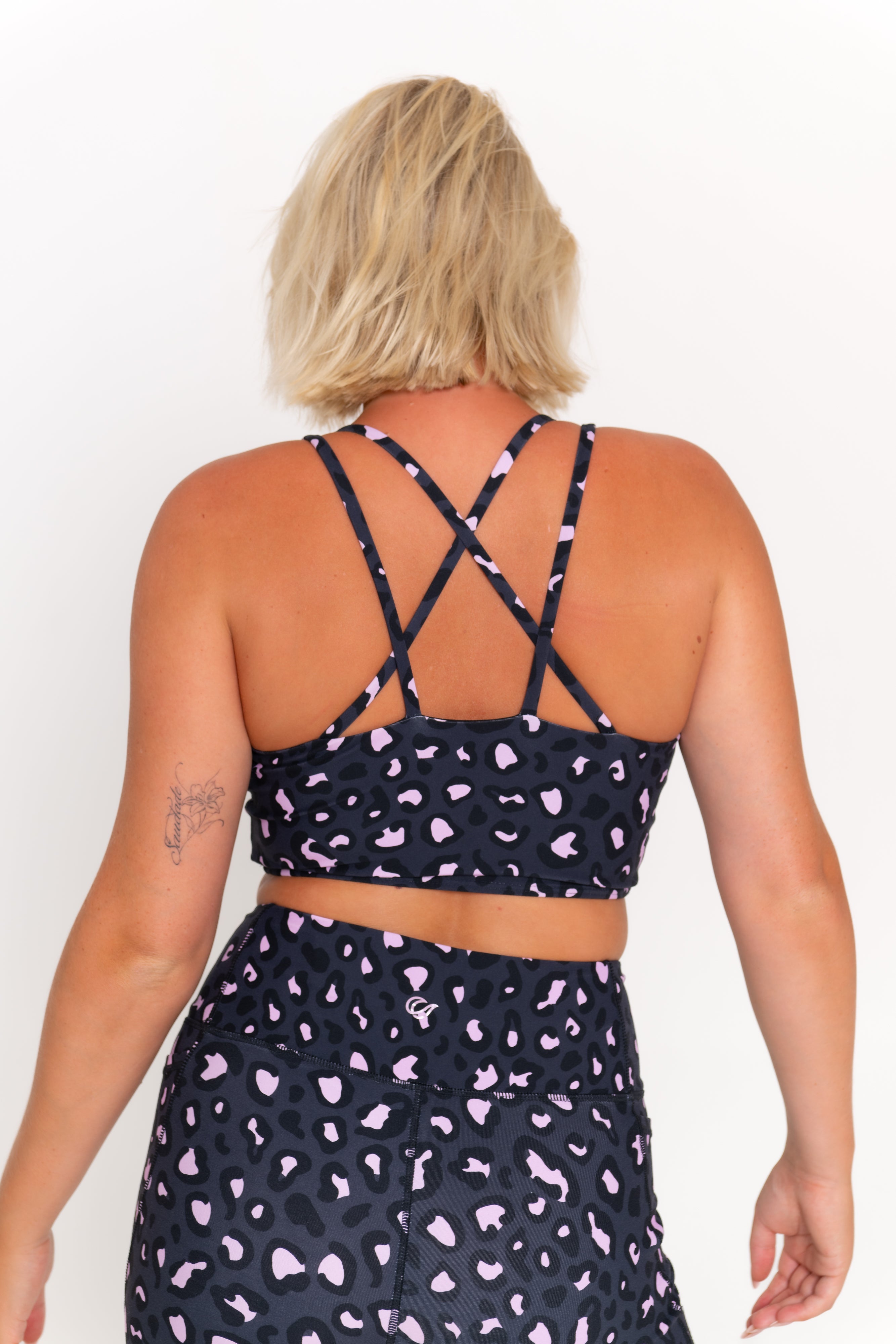 Ava Active Crop - Mellow Leopard