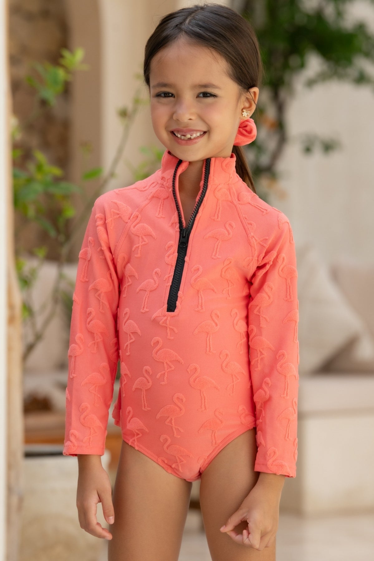 Mini Blake Surfsuit - Flamingo Fiesta