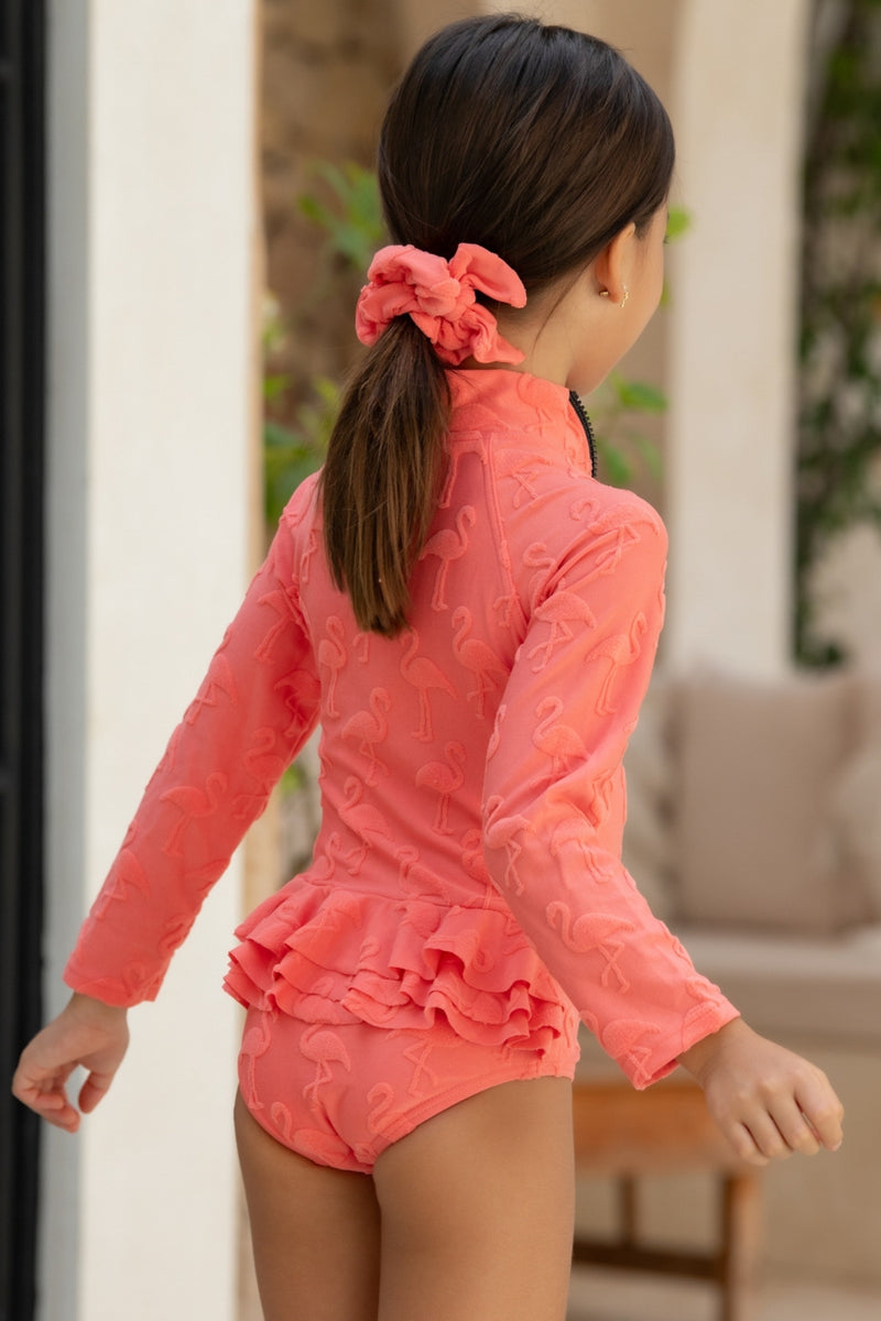 Mini Mimi Scrunchie - Flamingo Fiesta