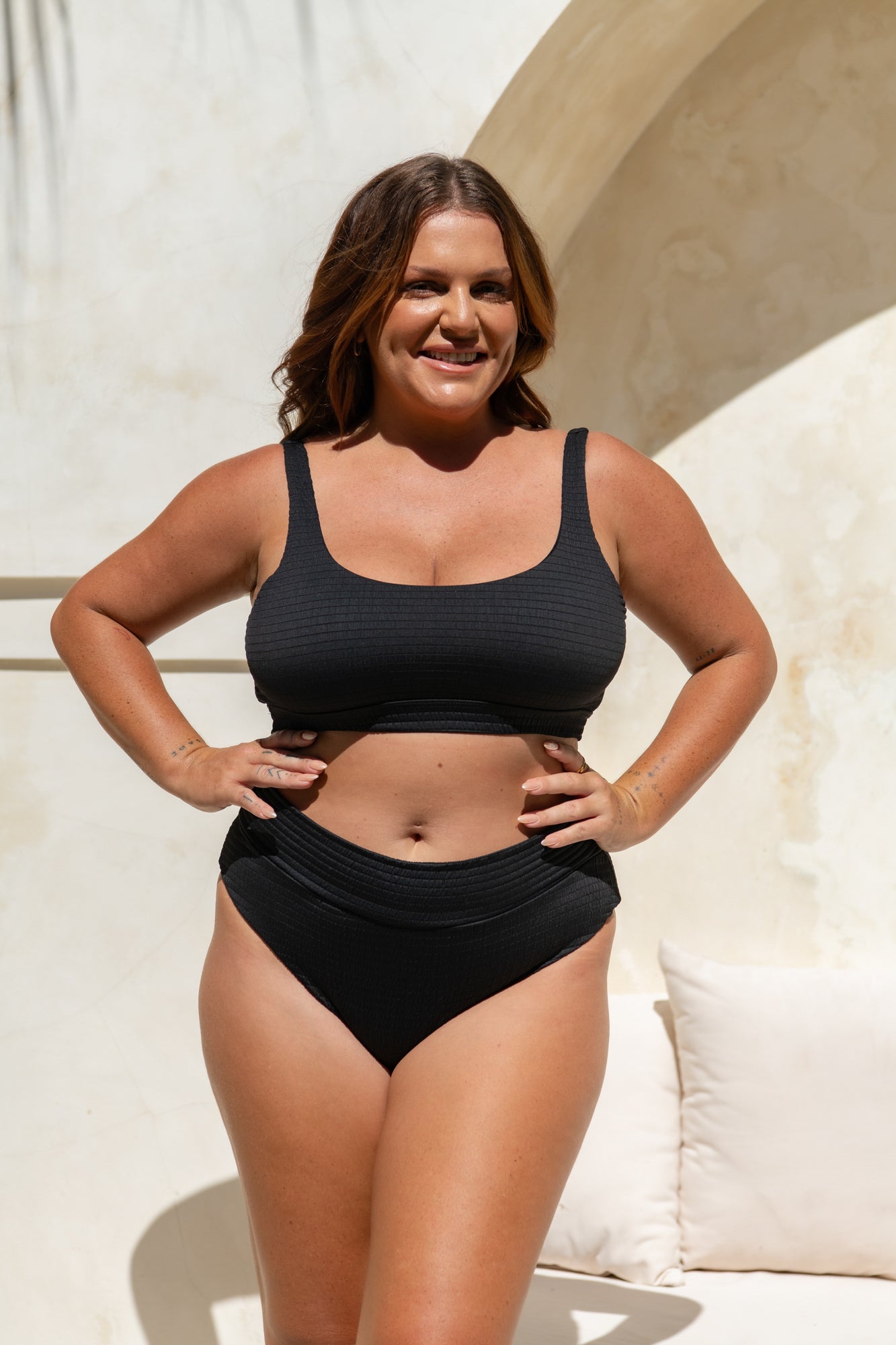 Ginger Bikini Bottom - Black Runch