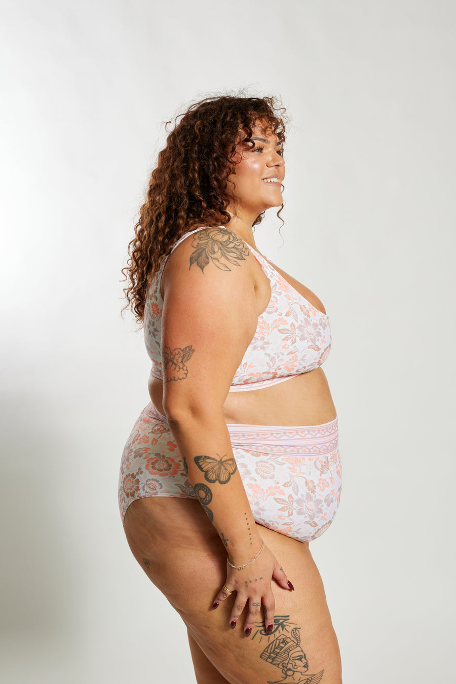 Ginger Bikini Bottom Curve - Desert Bloom