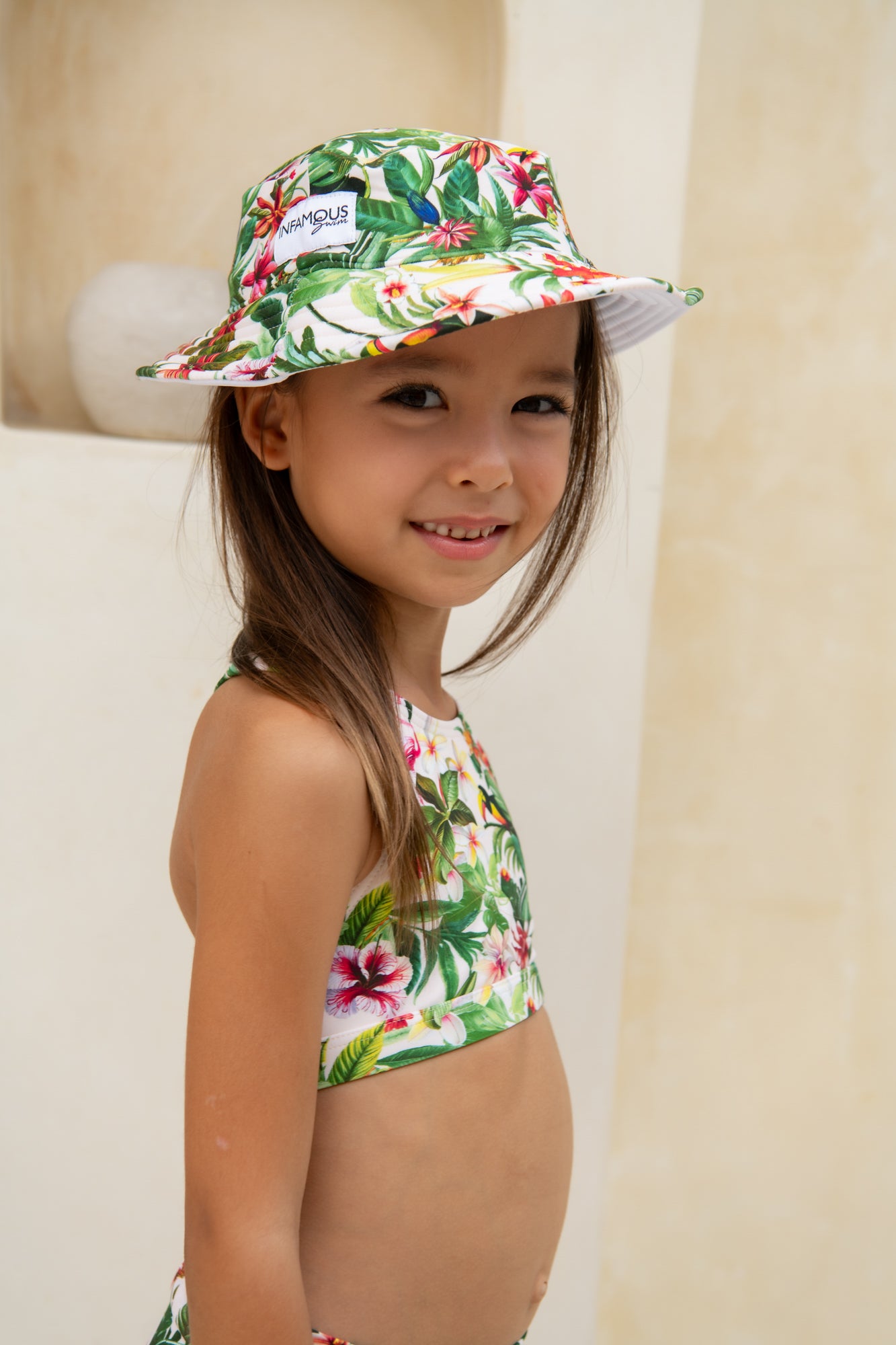 Daisy Swim Hat - Mystic Oasis