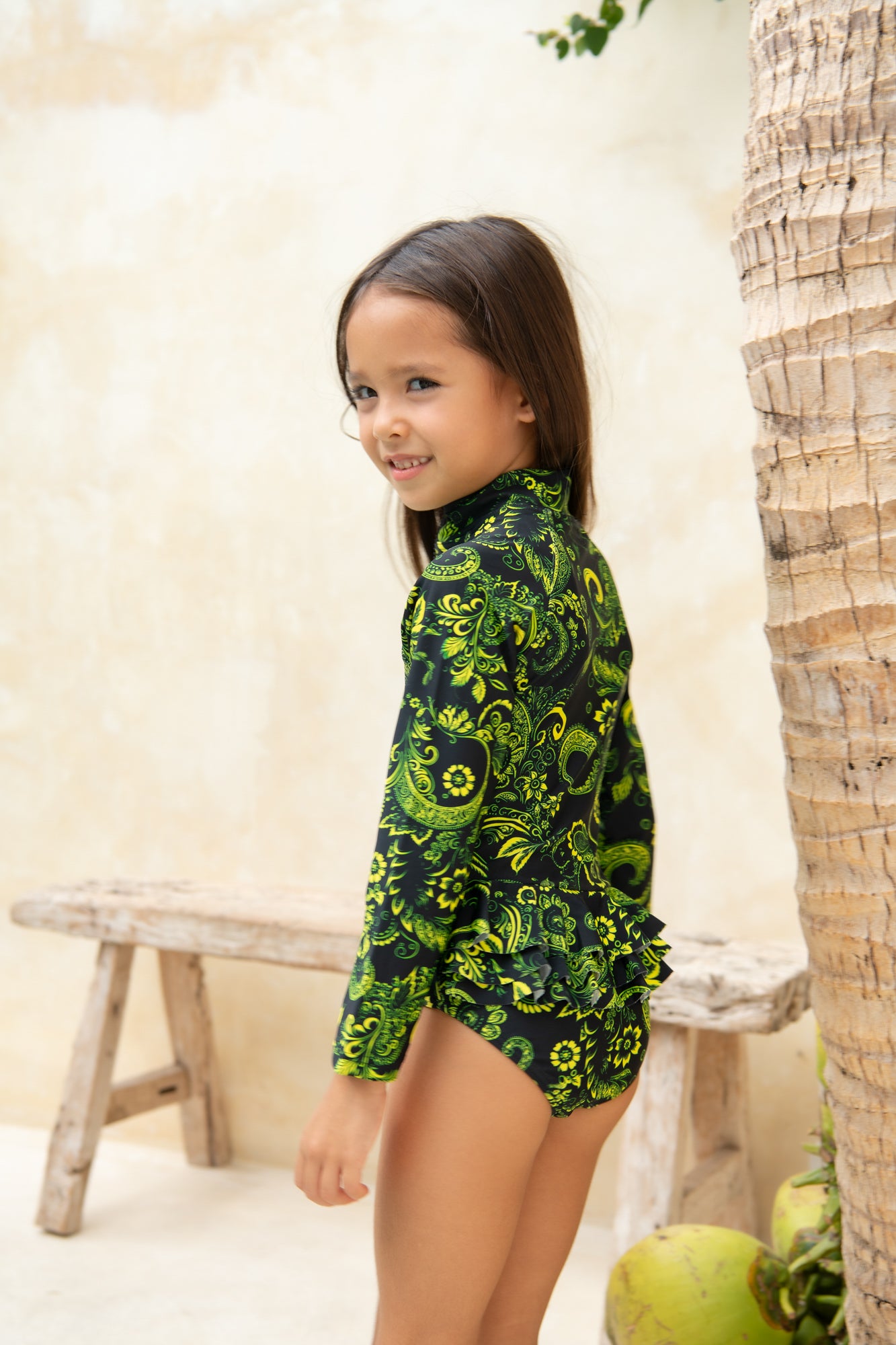 Mini Blake Surfsuit Final Sale - Bioluminescence Paisley