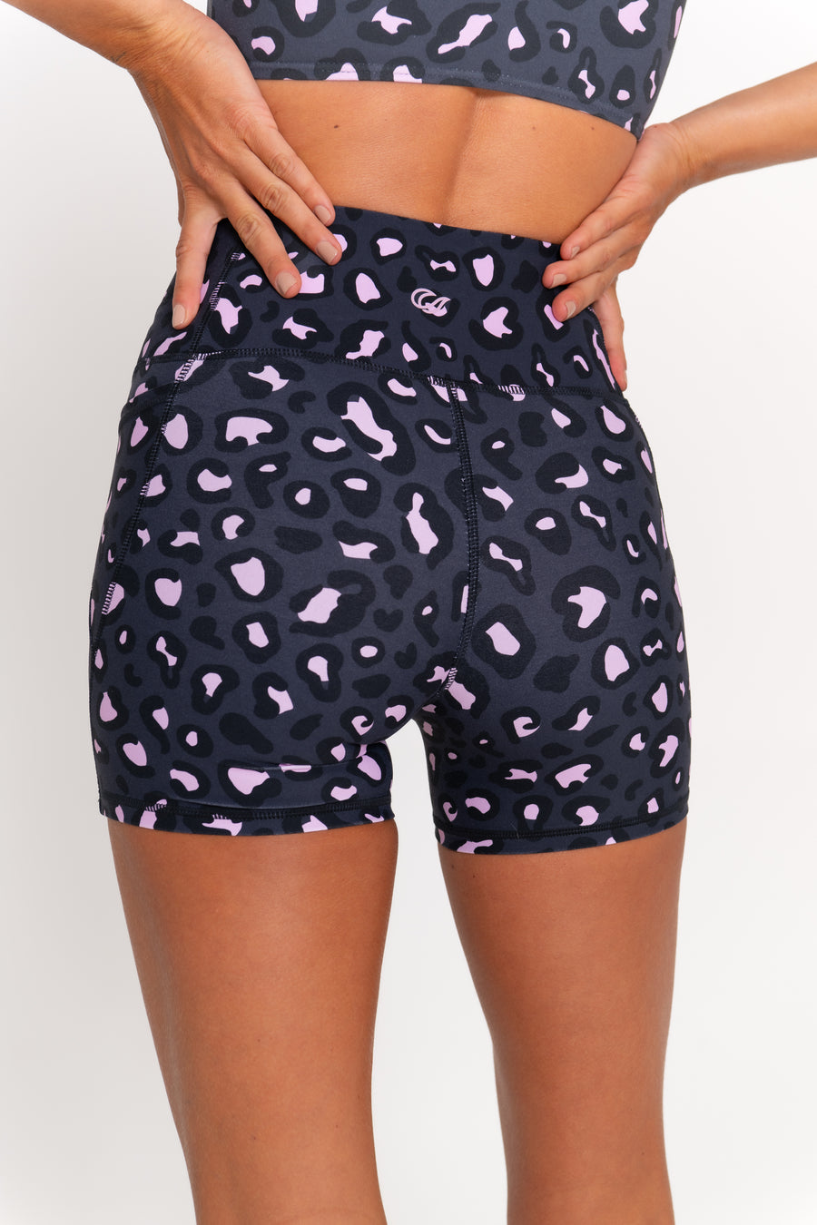 Sally Bike Shorts - Mellow Leopard