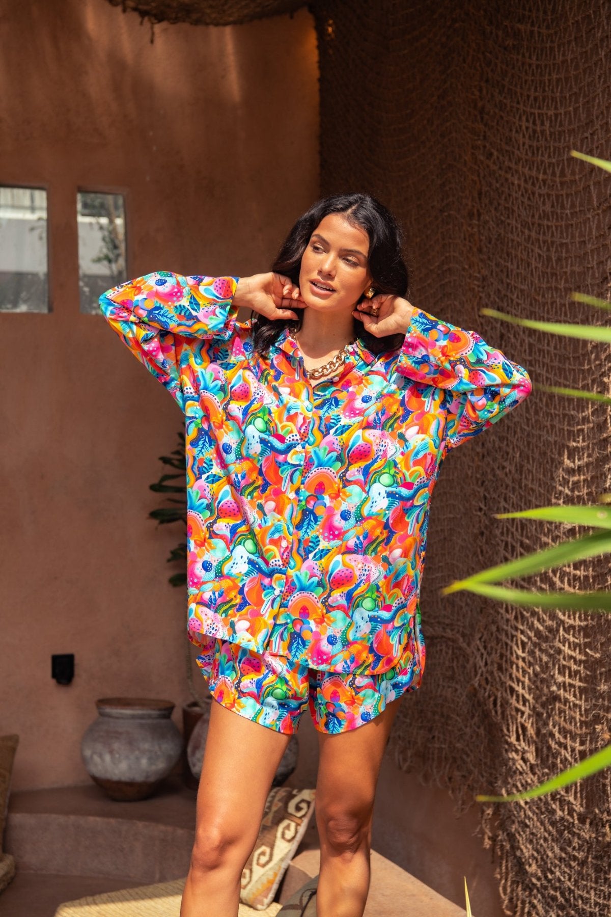 Infamous Swim Kelly Shirt in Fruity Seabed