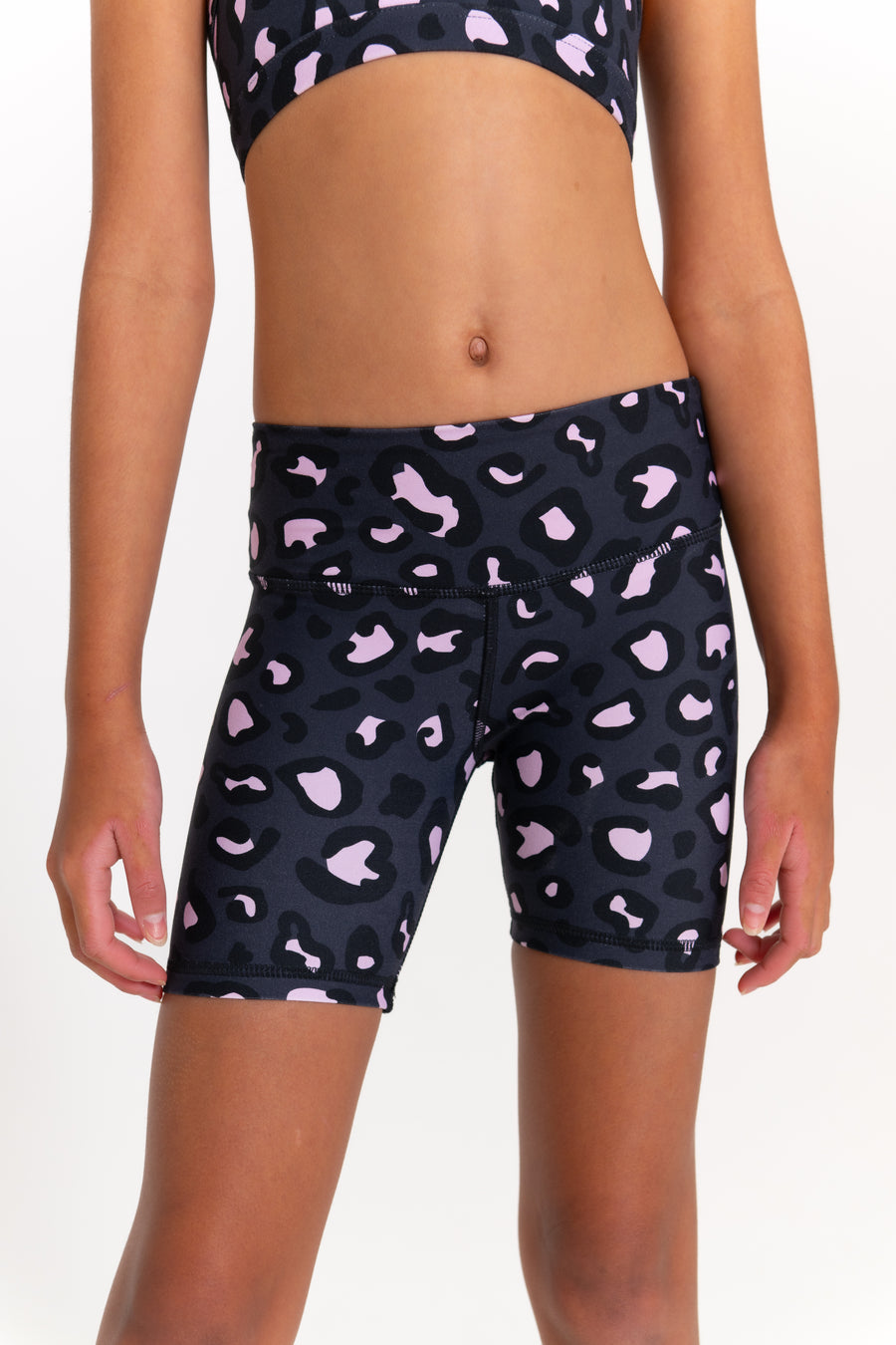 Mini Sally Bike Shorts - Mellow Leopard