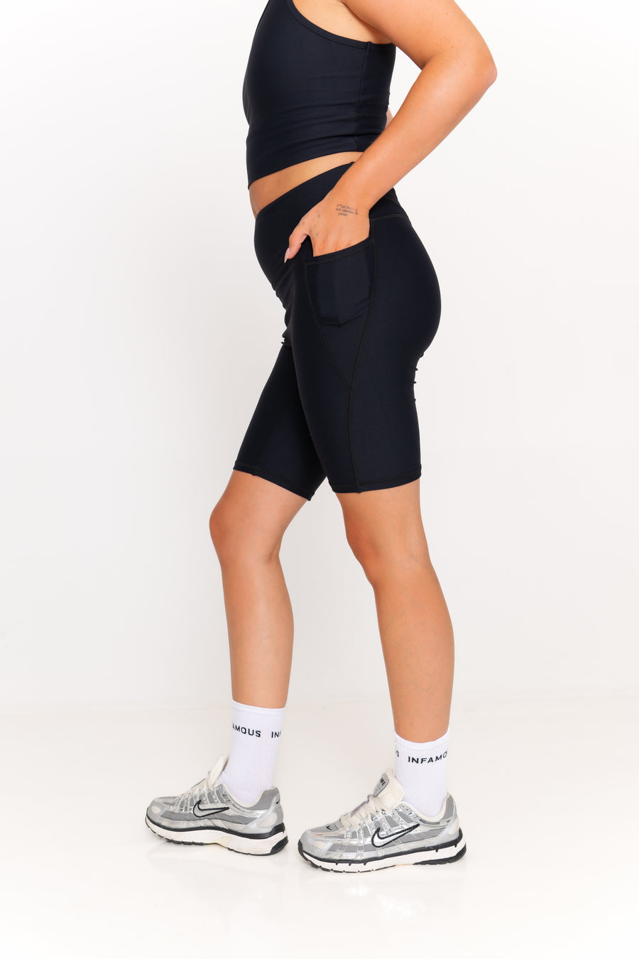 Simone Bike Shorts - Black
