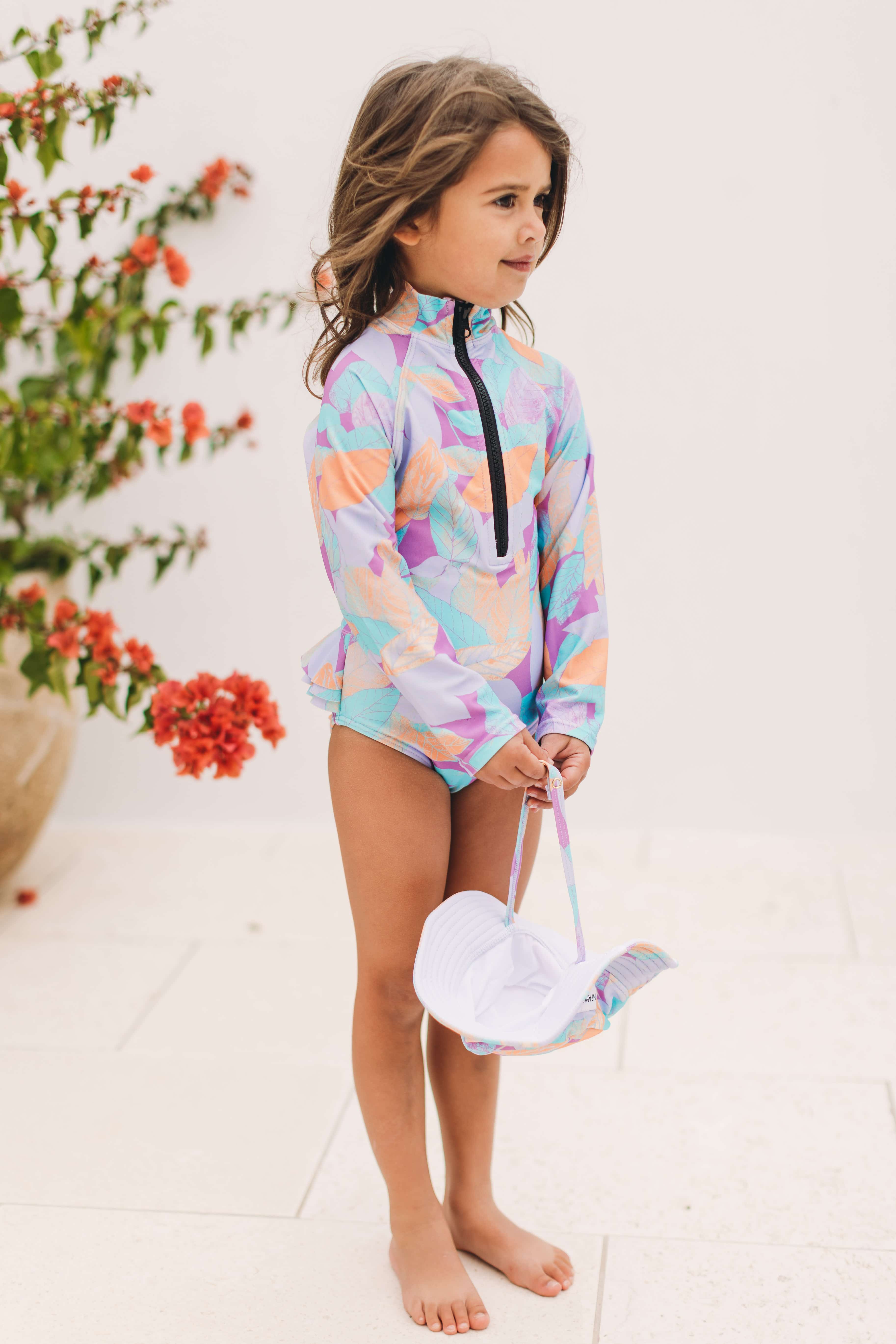 Mini Blake Surfsuit Final Sale -  Pretty Petal