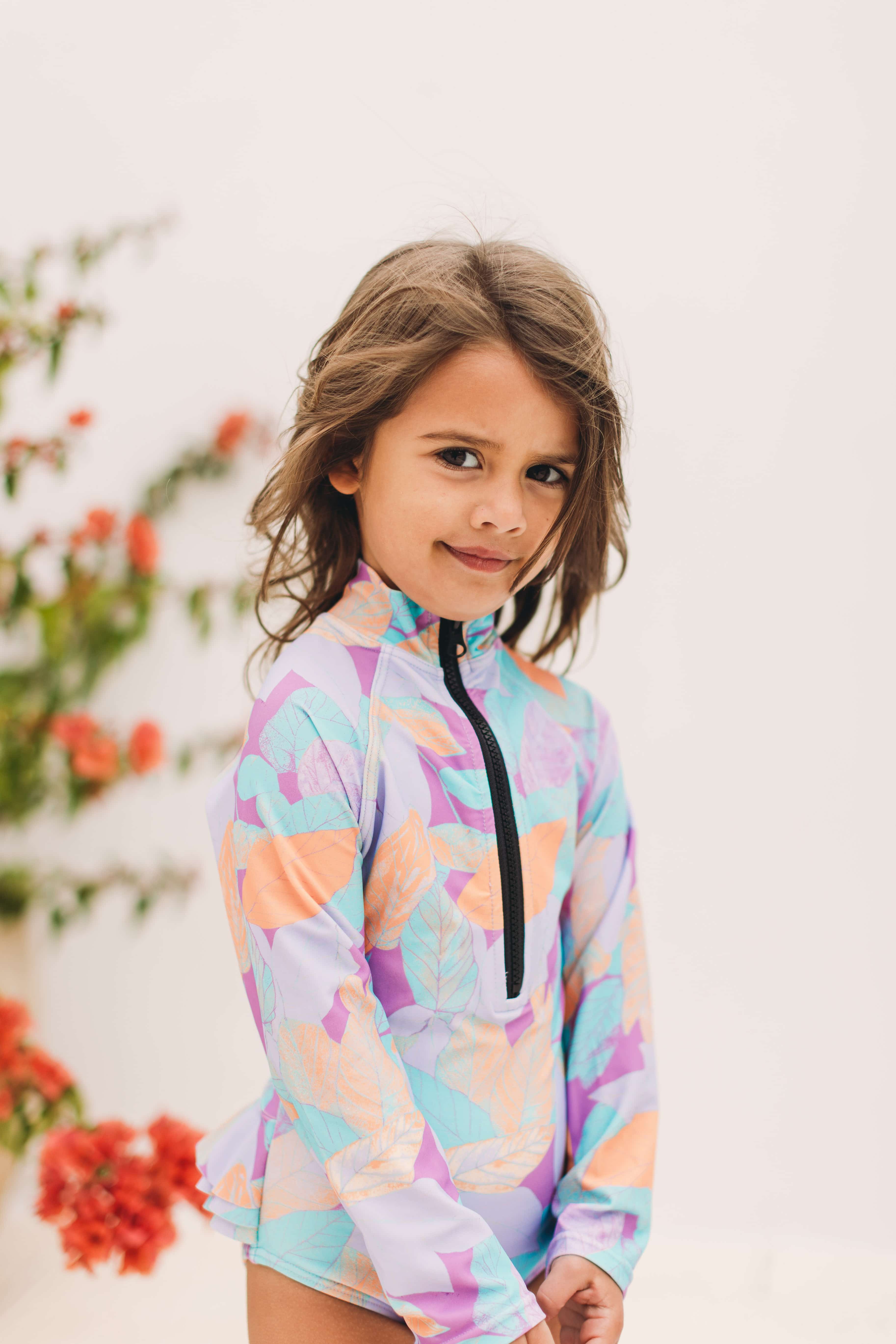 Mini Blake Surfsuit Final Sale -  Pretty Petal