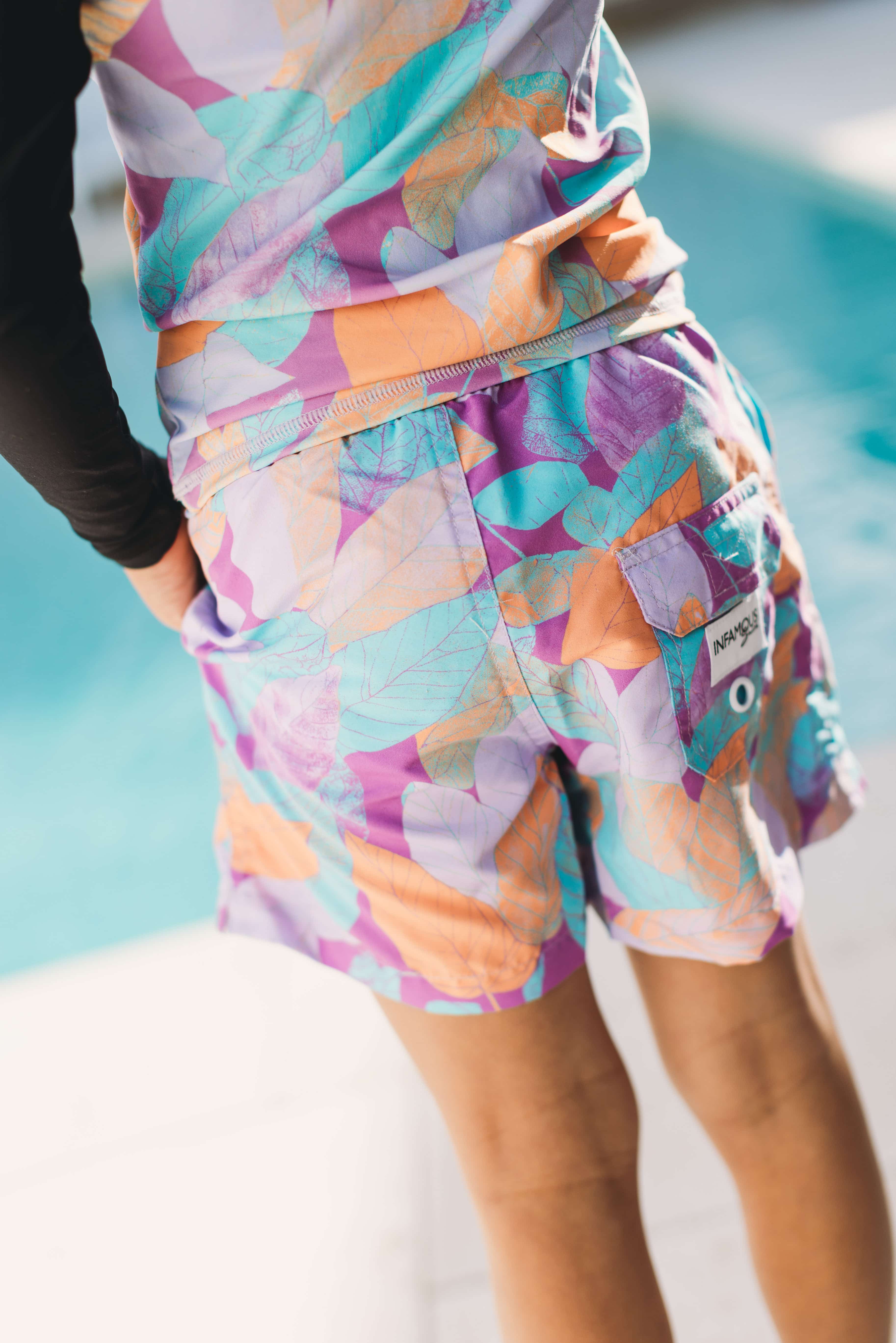 Mini Hank Board Shorts Final Sale - Pretty Petal