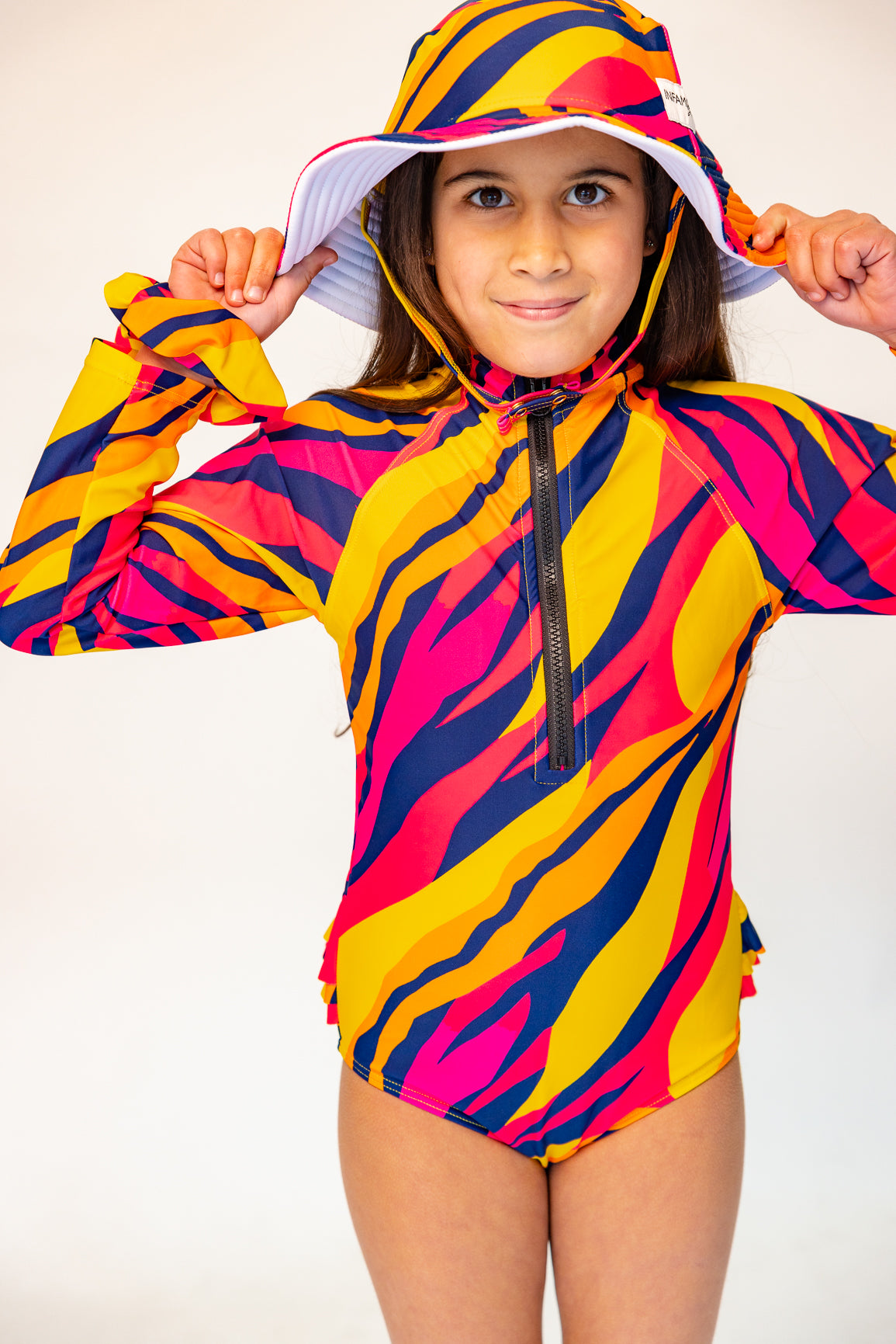 Mini Blake Surfsuit Final Sale -  Sunset Stripe