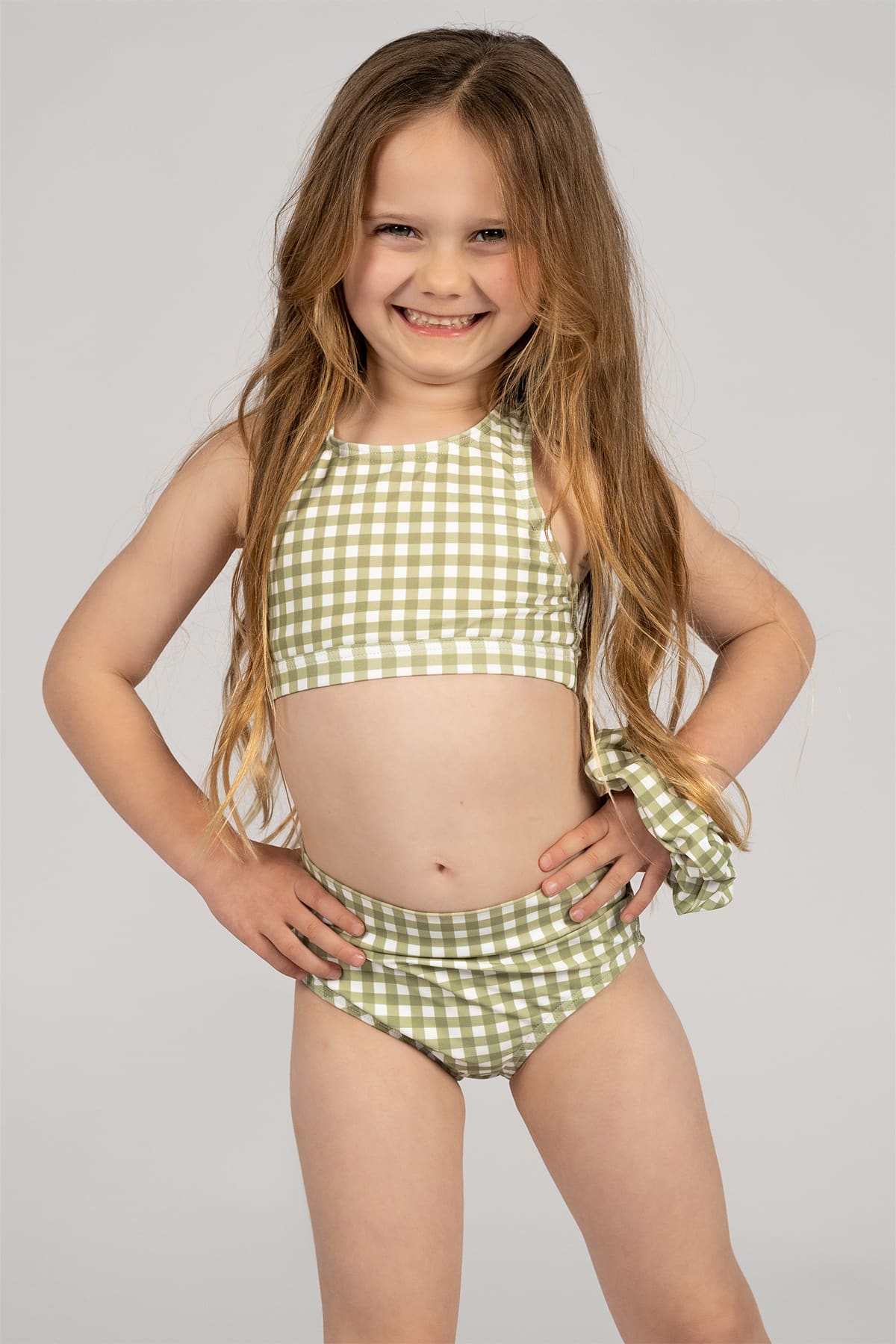 Mini Gia Bikini Set Final Sale - Alice Green Grass