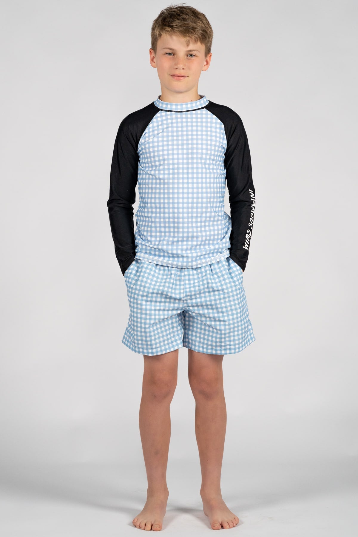 Mini Hank Board Shorts Final Sale - Alice Baby Blue