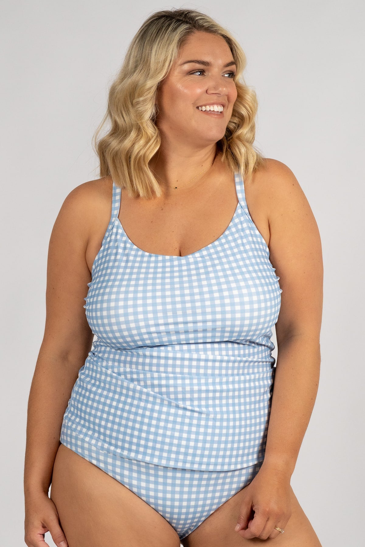 Giselle Tankini Top Final Sale - Alice Baby Blue