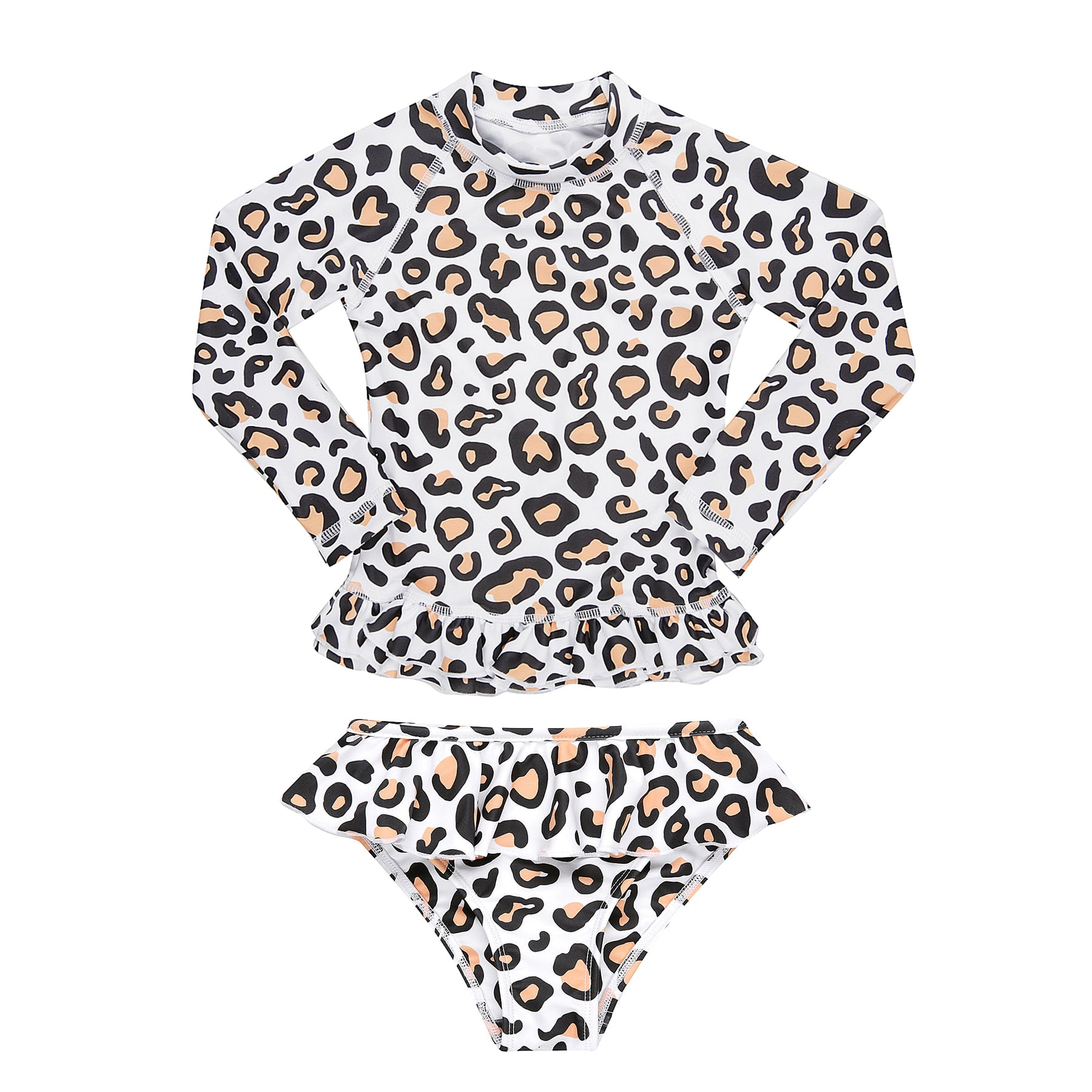 Mini Annie Rashie Set - Safari Leopard