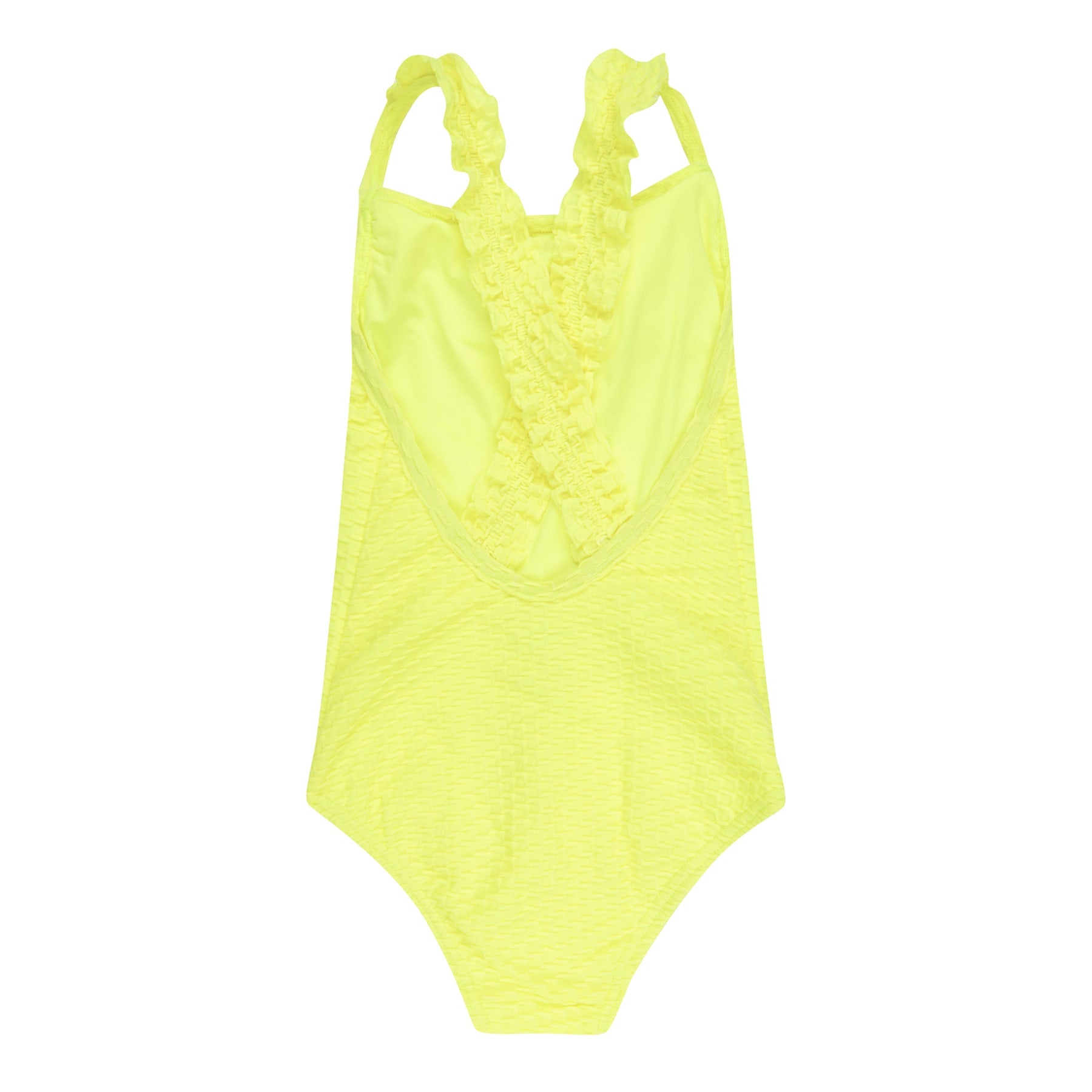 Mini Candice One Piece Final Sale - Fluro Yellow Waffle