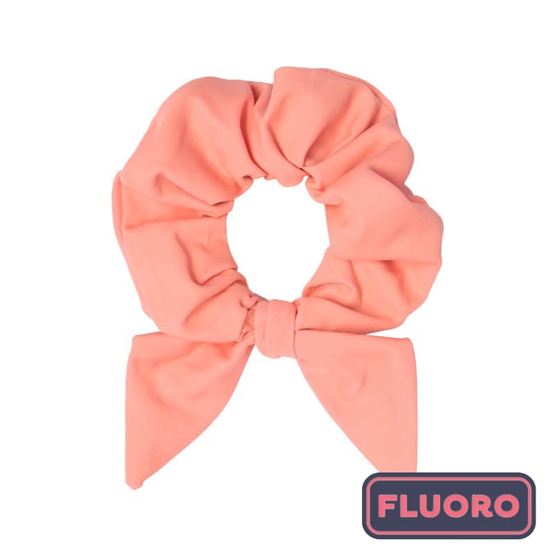 Mini Mimi Scrunchie - Fluorescent Coral