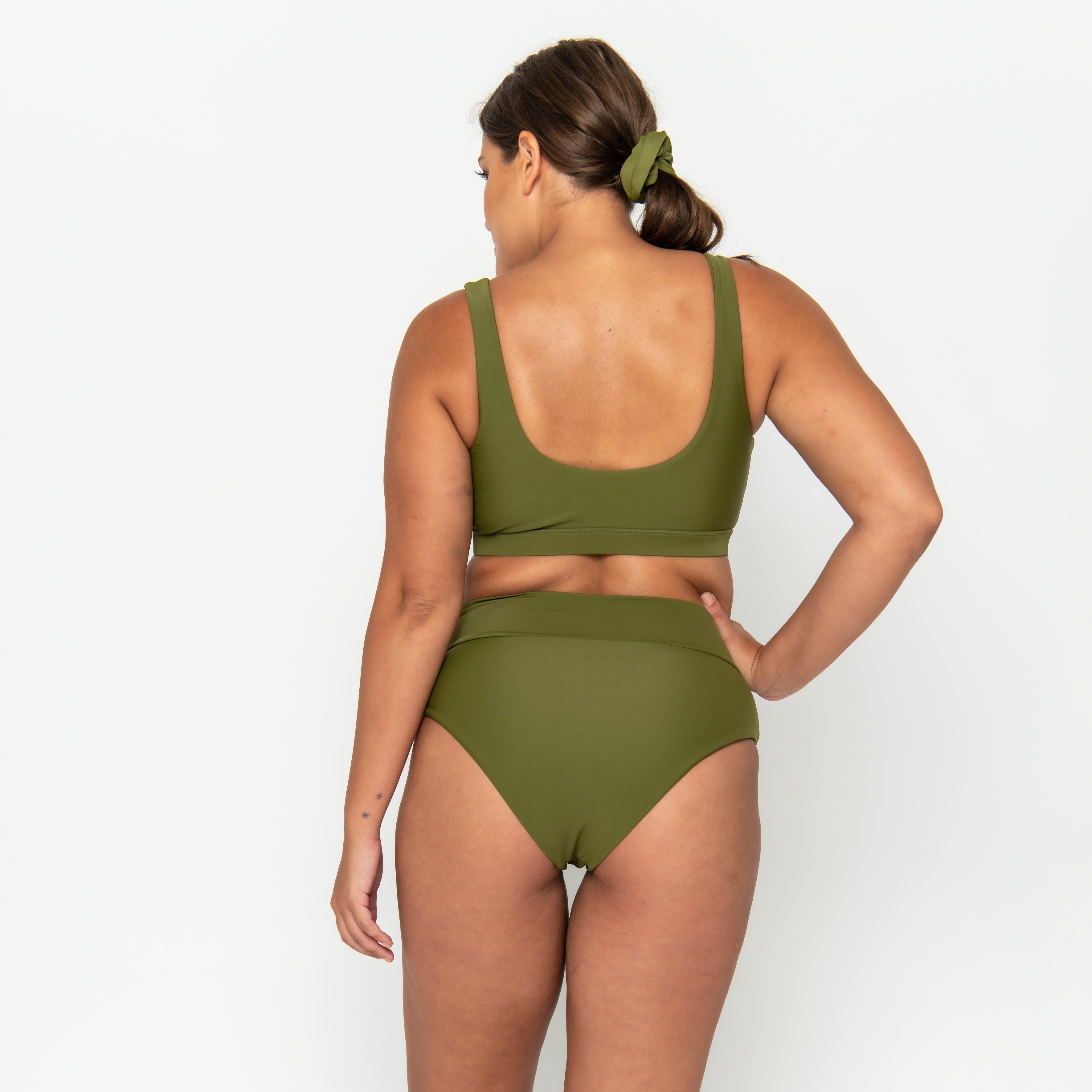 Gia Bikini Top Final Sale - Olive Martini