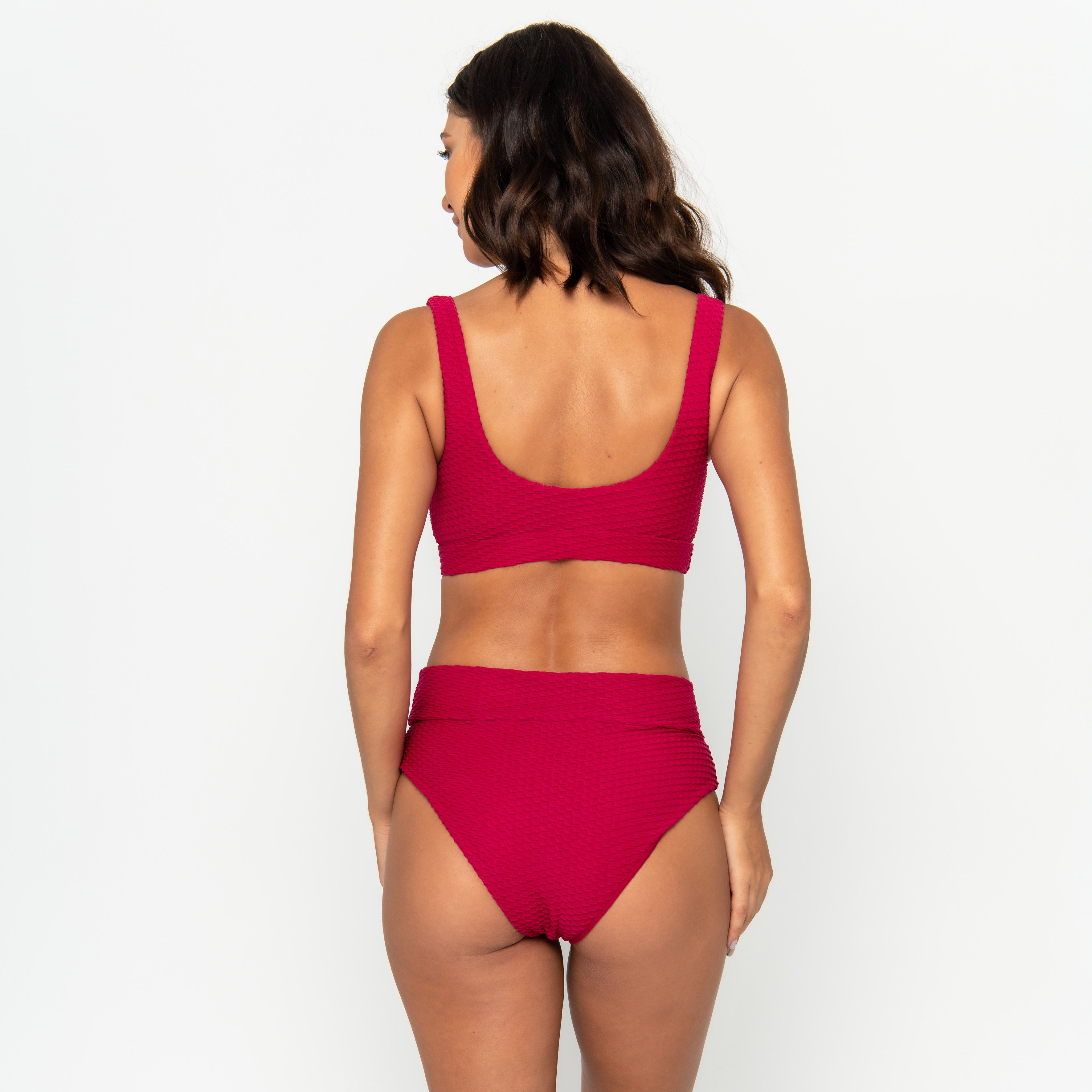 Gia Bikini Top Final Sale - Ruby Waffle