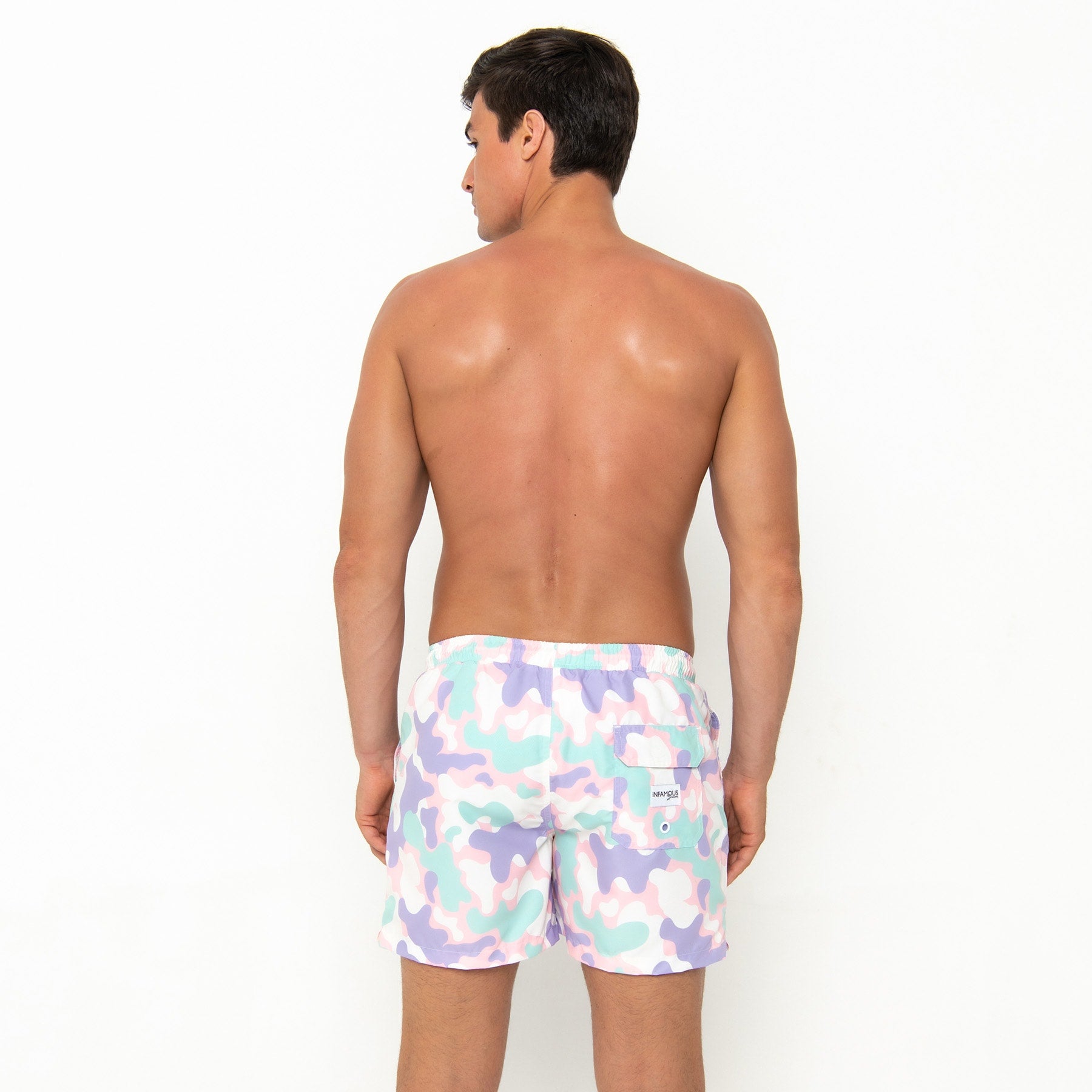 Hank Board Shorts Final Sale - Pastel Camo