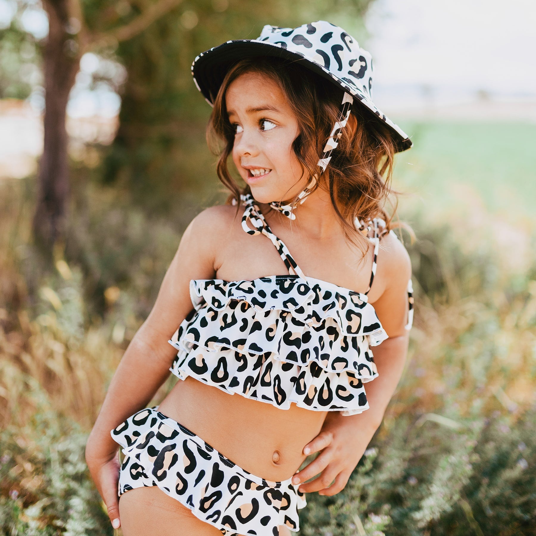 Mini Poppy Bikini Set Final Sale - Safari Leopard