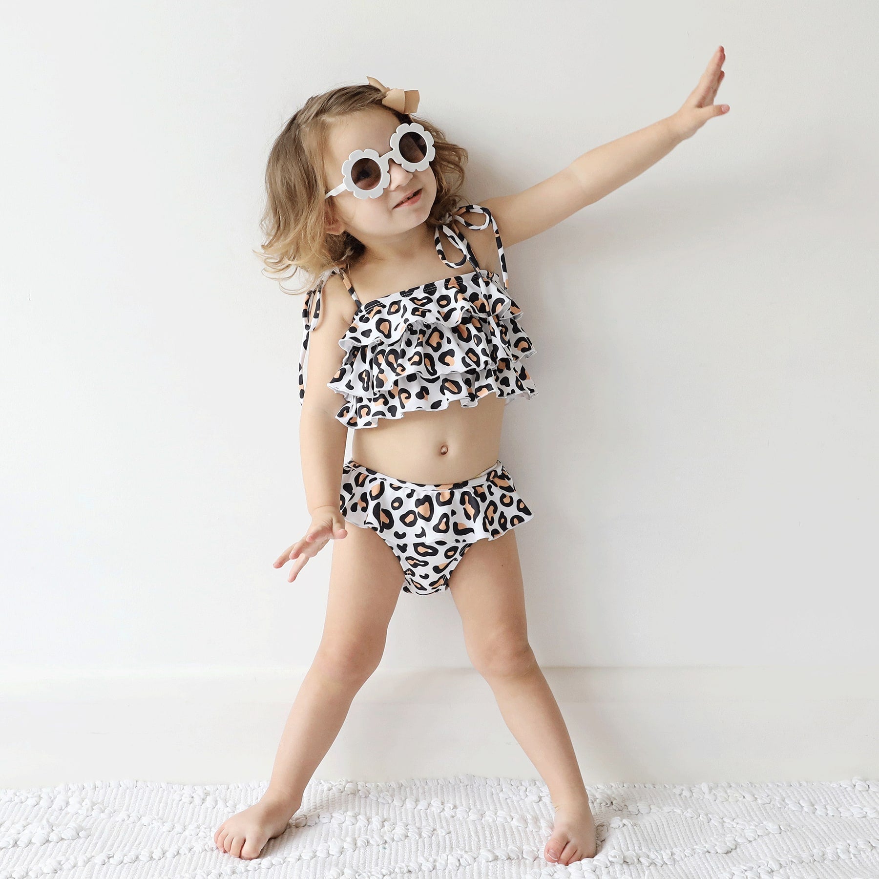 Mini Poppy Bikini Set Final Sale - Safari Leopard