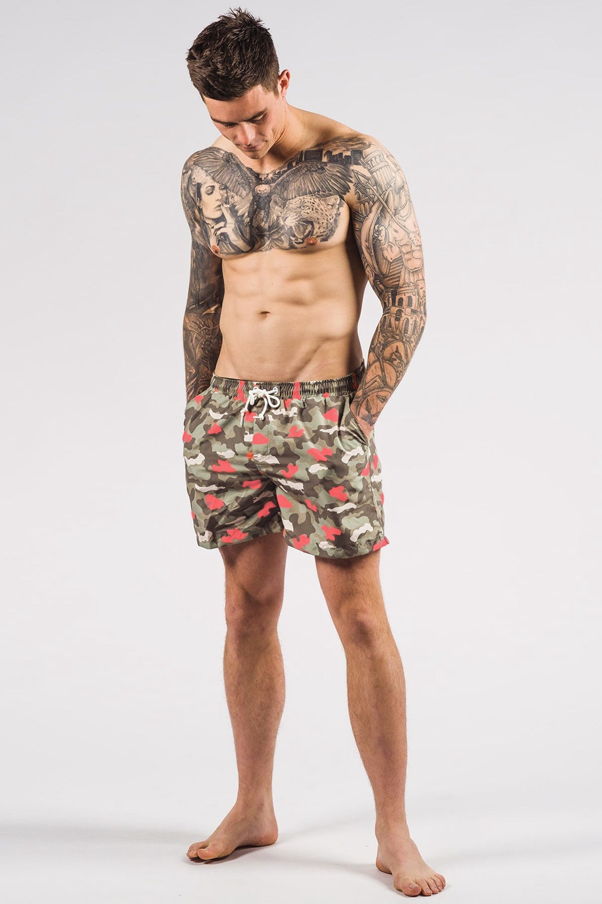 Hank Board Shorts Final Sale - Neon Camo